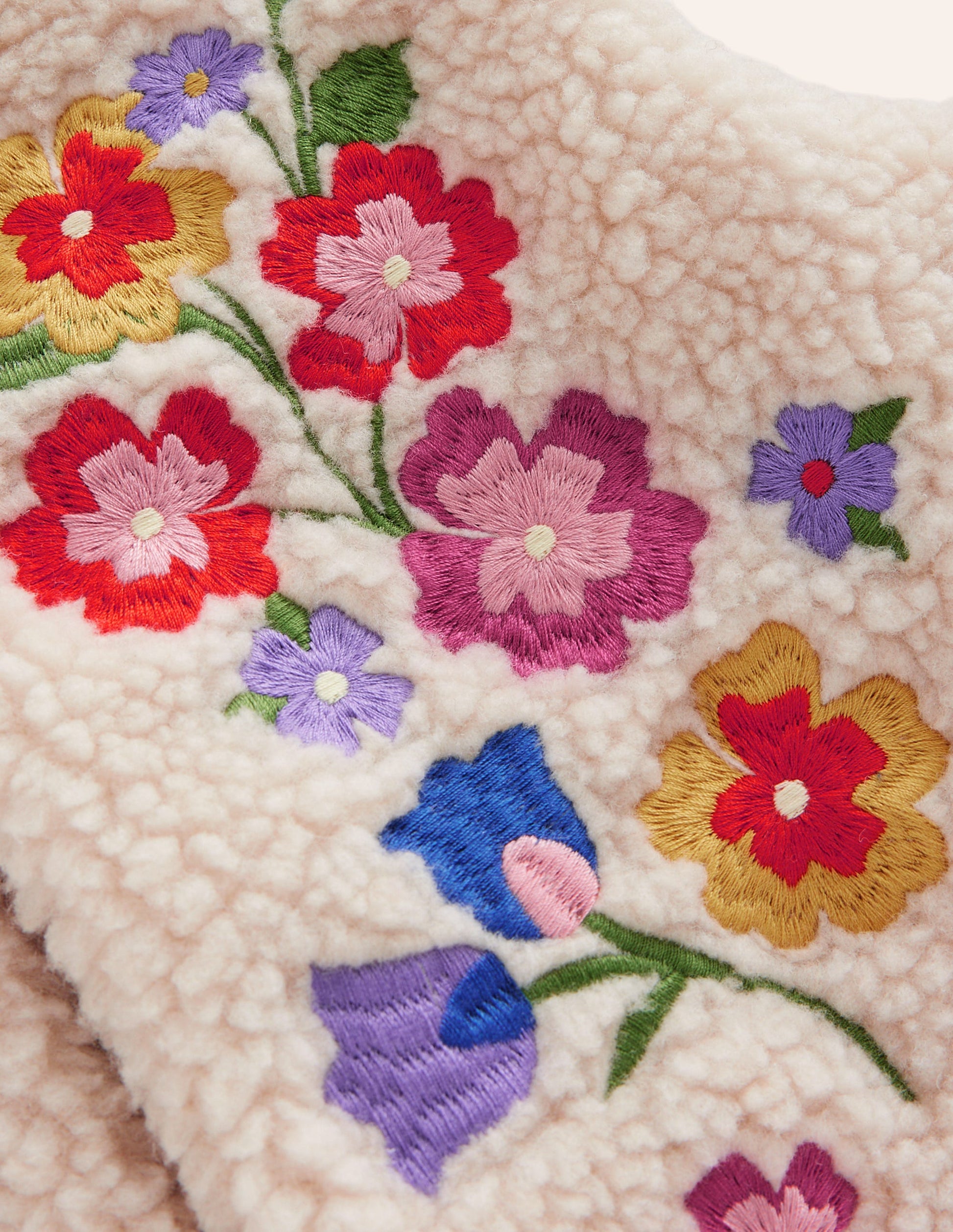 Borg Gilet-Oatmeal Embroidery-3