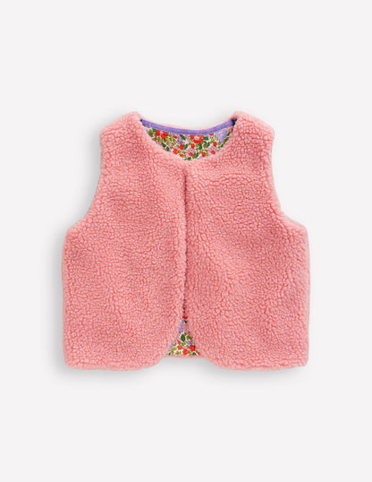 Borg Gilet-Almond Pink