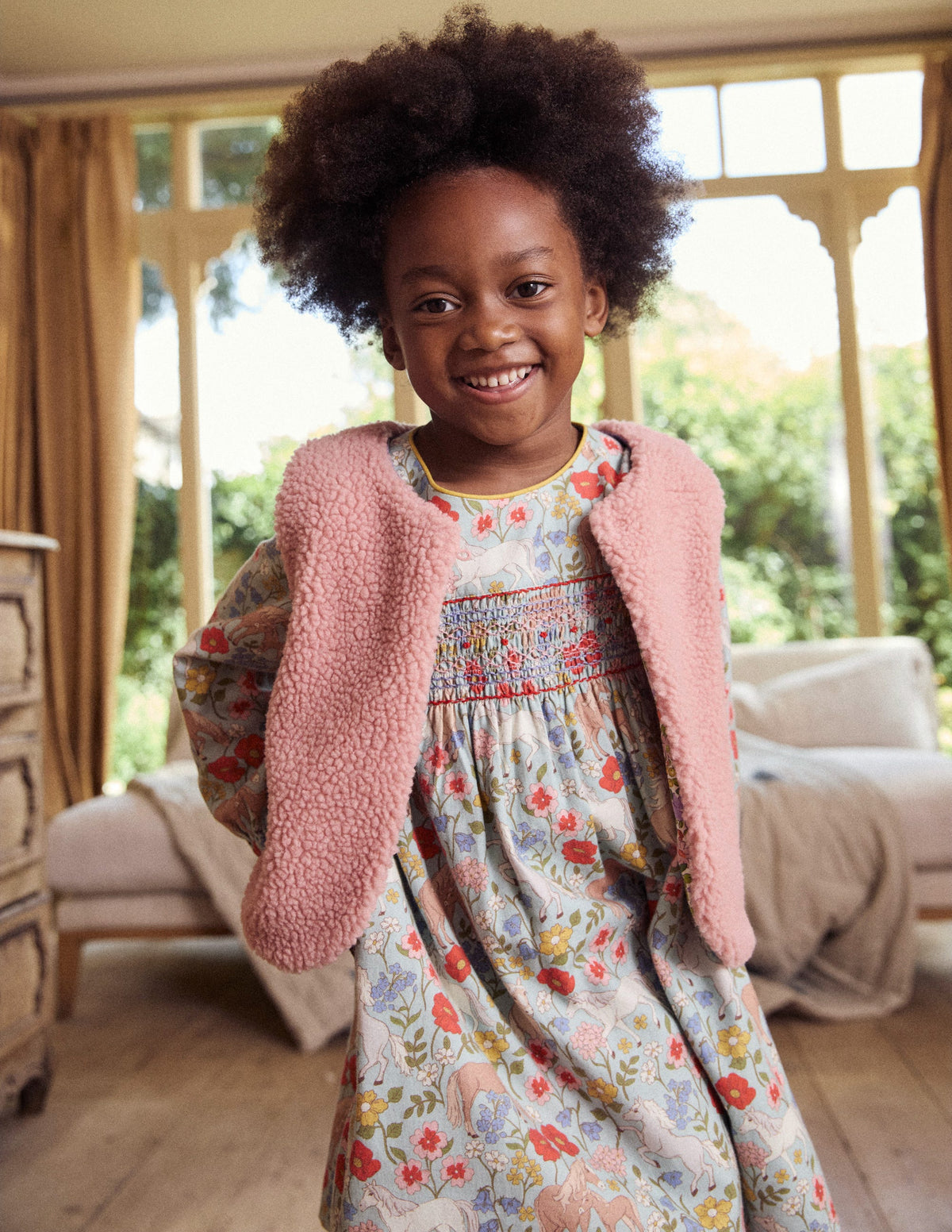 Borg Gilet-Almond Pink - Image 6