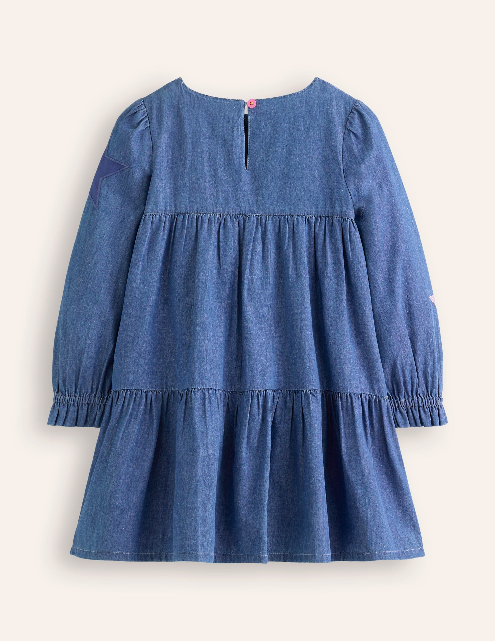 Betsy Tiered Twirly Dress-Mid Vintage Stars - Image 2