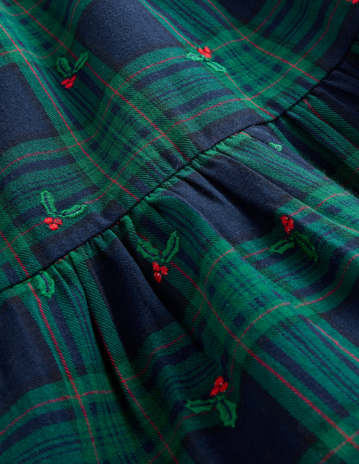 Betsy Tiered Twirly Dress-Blackwatch Check Holly - Image 6