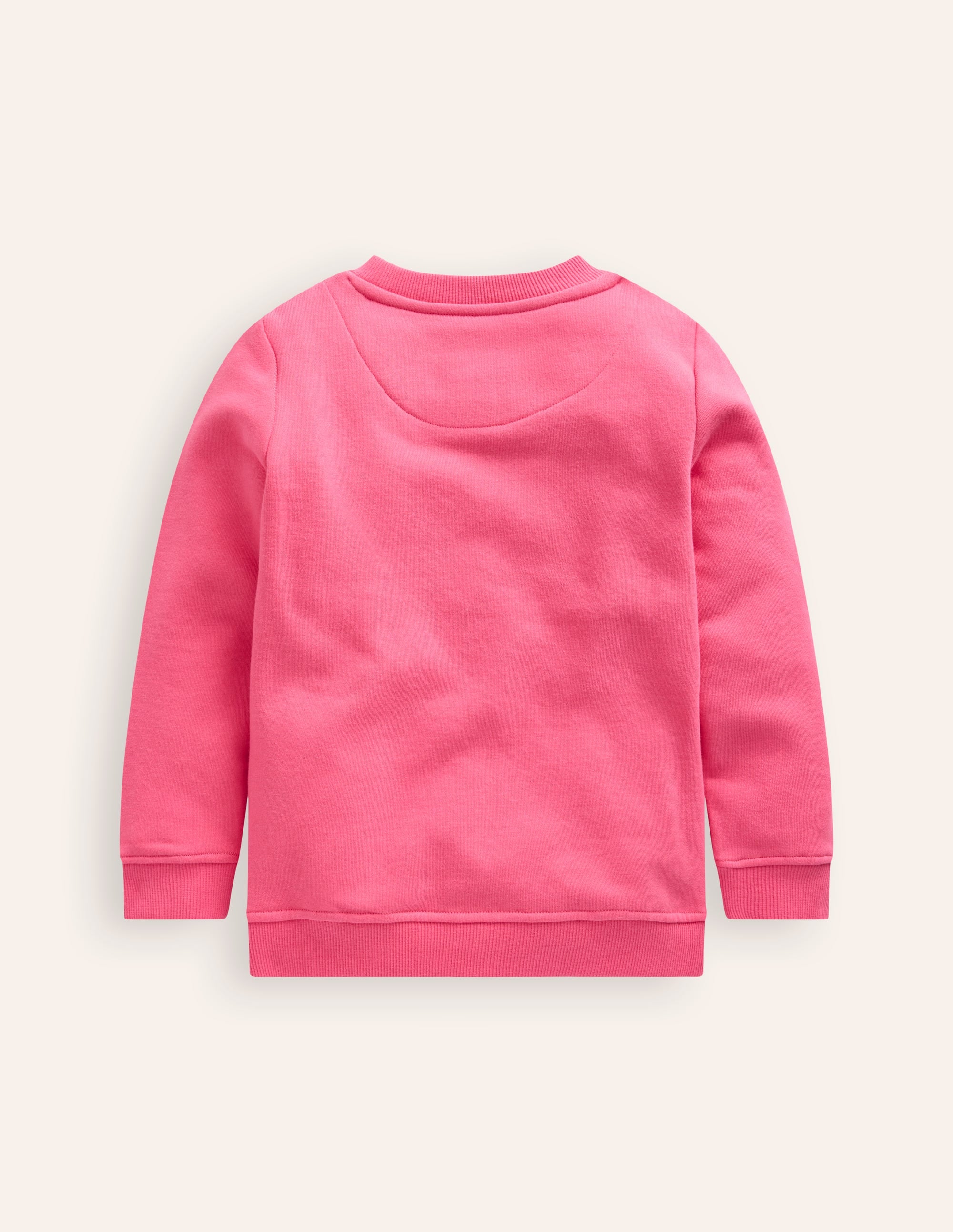 Appliqué Sweatshirt-Rose Petal Pink Pumpkin House - Image 2