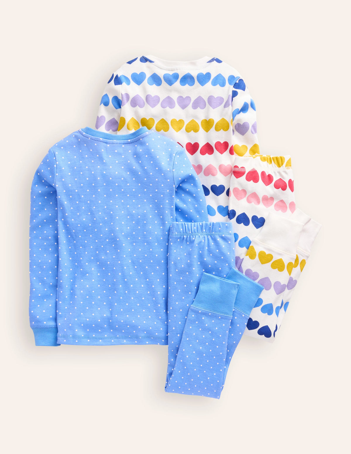 Twin Pack Snug Pajamas-Fair Isle Hearts - Image 2