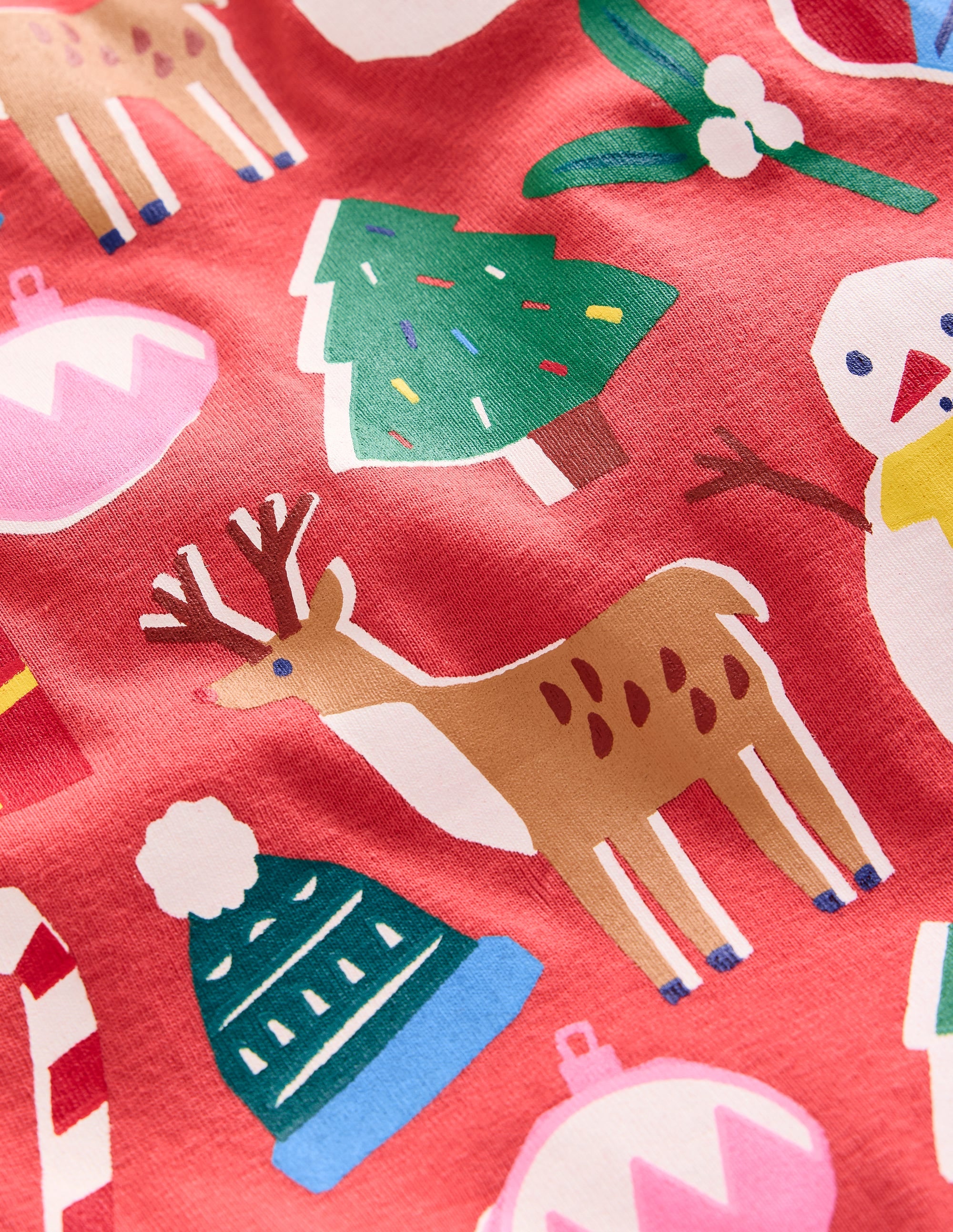 Twin Pack Snug Pajamas-Jam Red Christmas - Image 7