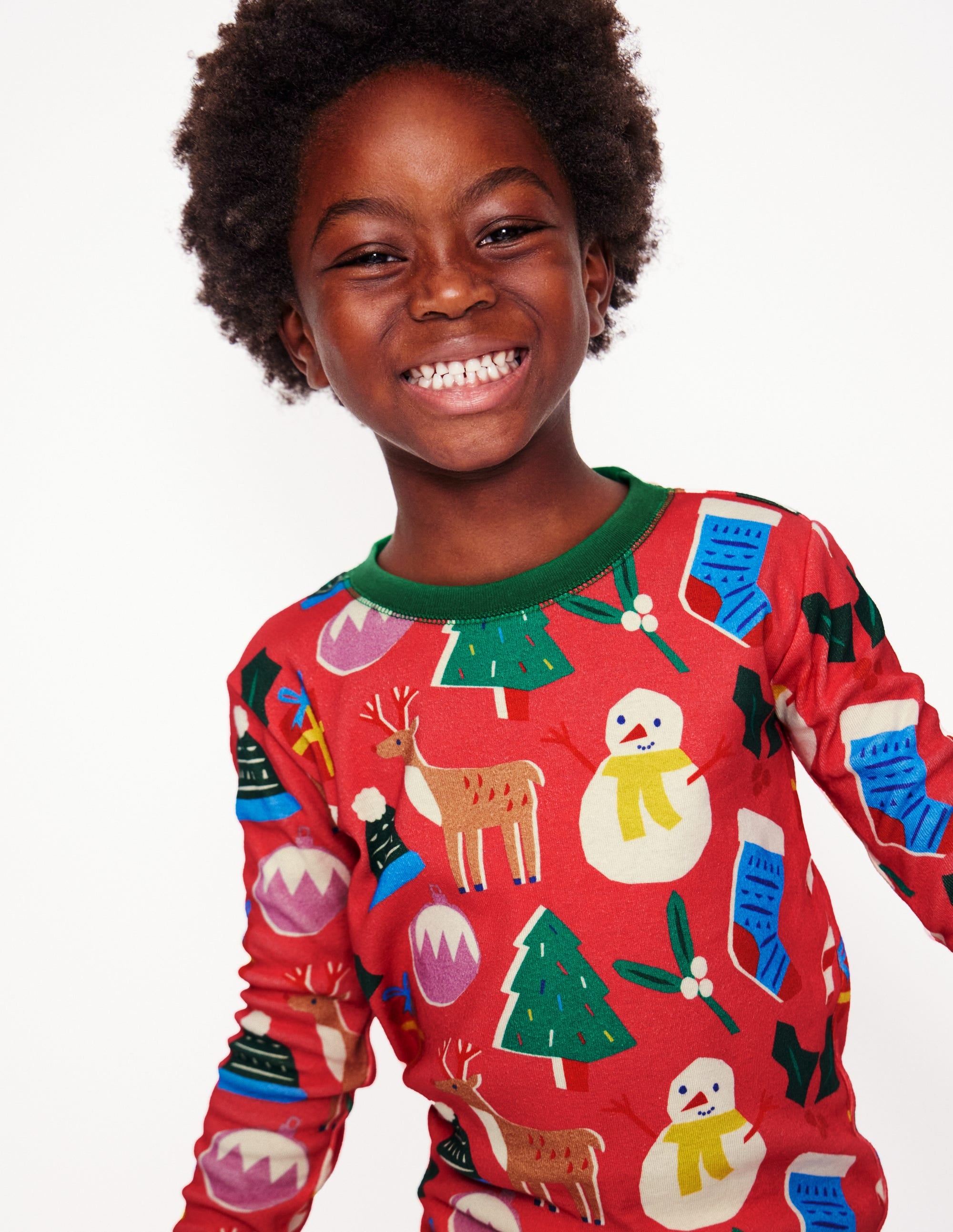 Twin Pack Snug Pajamas-Jam Red Christmas - Image 3