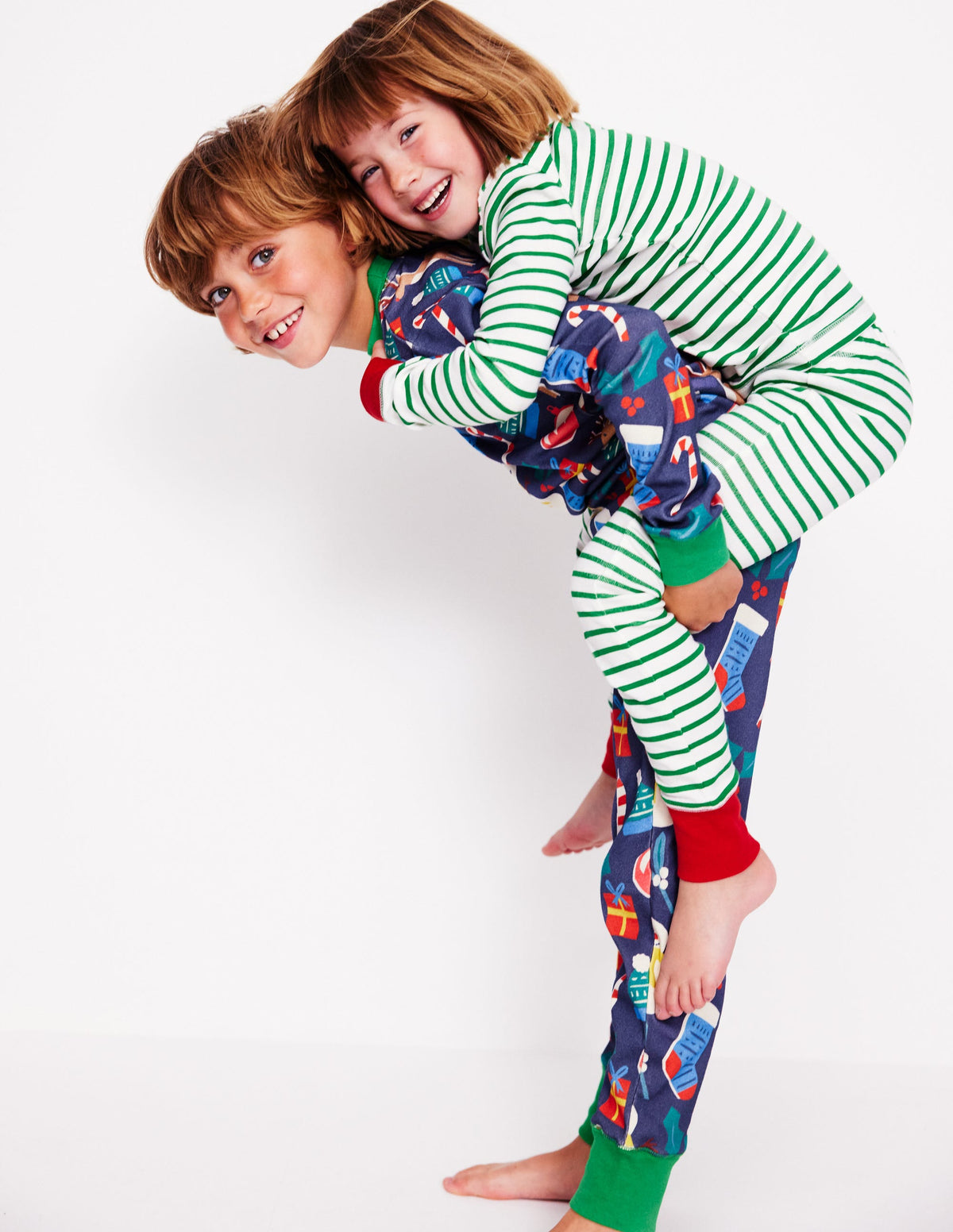 Twin Pack Snug Pajamas-Jam Red Christmas - Image 8