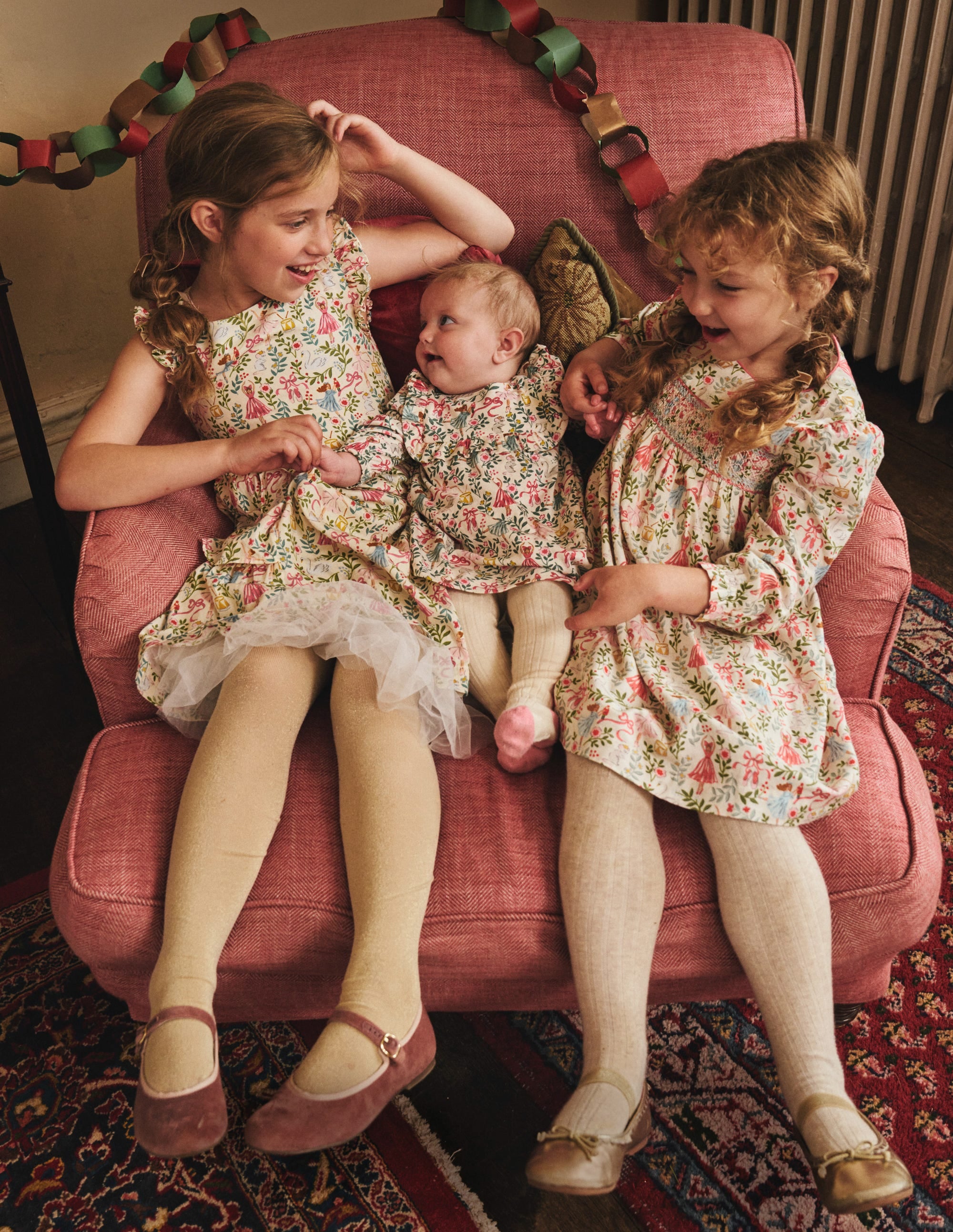 Bess Cosy Smocked Dress-Vanilla White Ballet Toile - Image 5