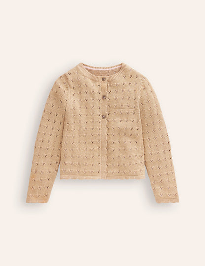 Sparkle Occasion Cardigan-Gold