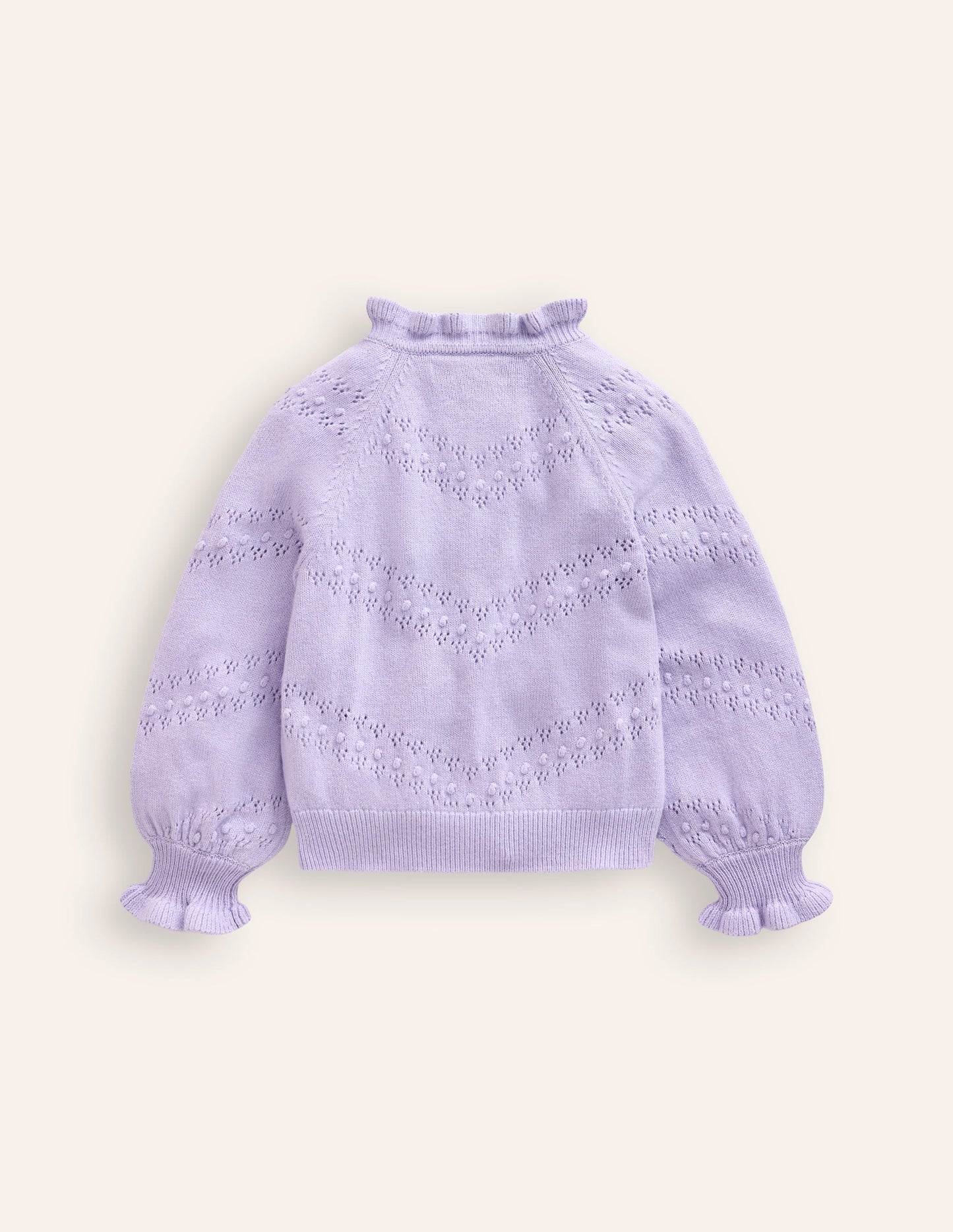 Faye Embroidered Cardigan-Misty Lavender