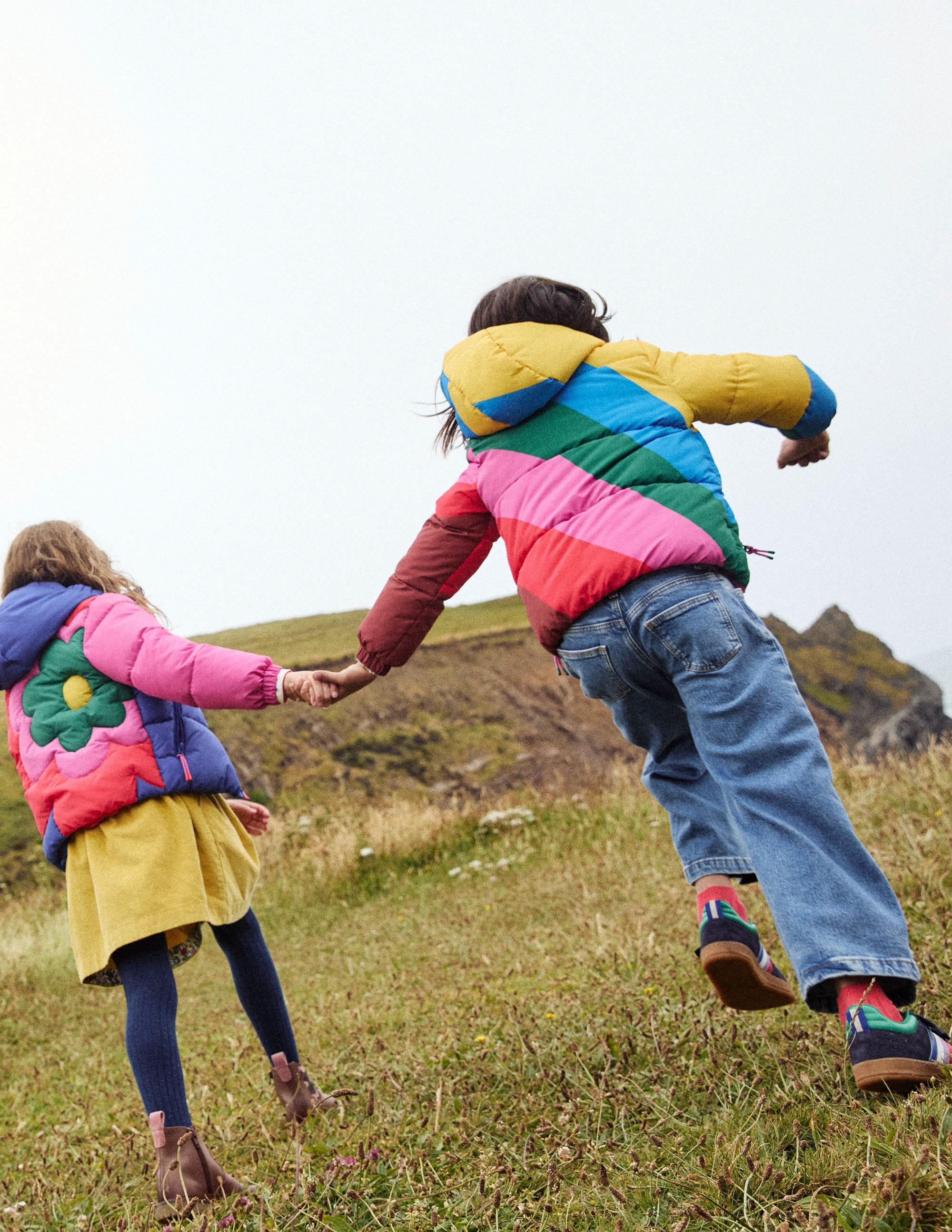 Fun Padded Coat-Rainbow Wave - Image 9