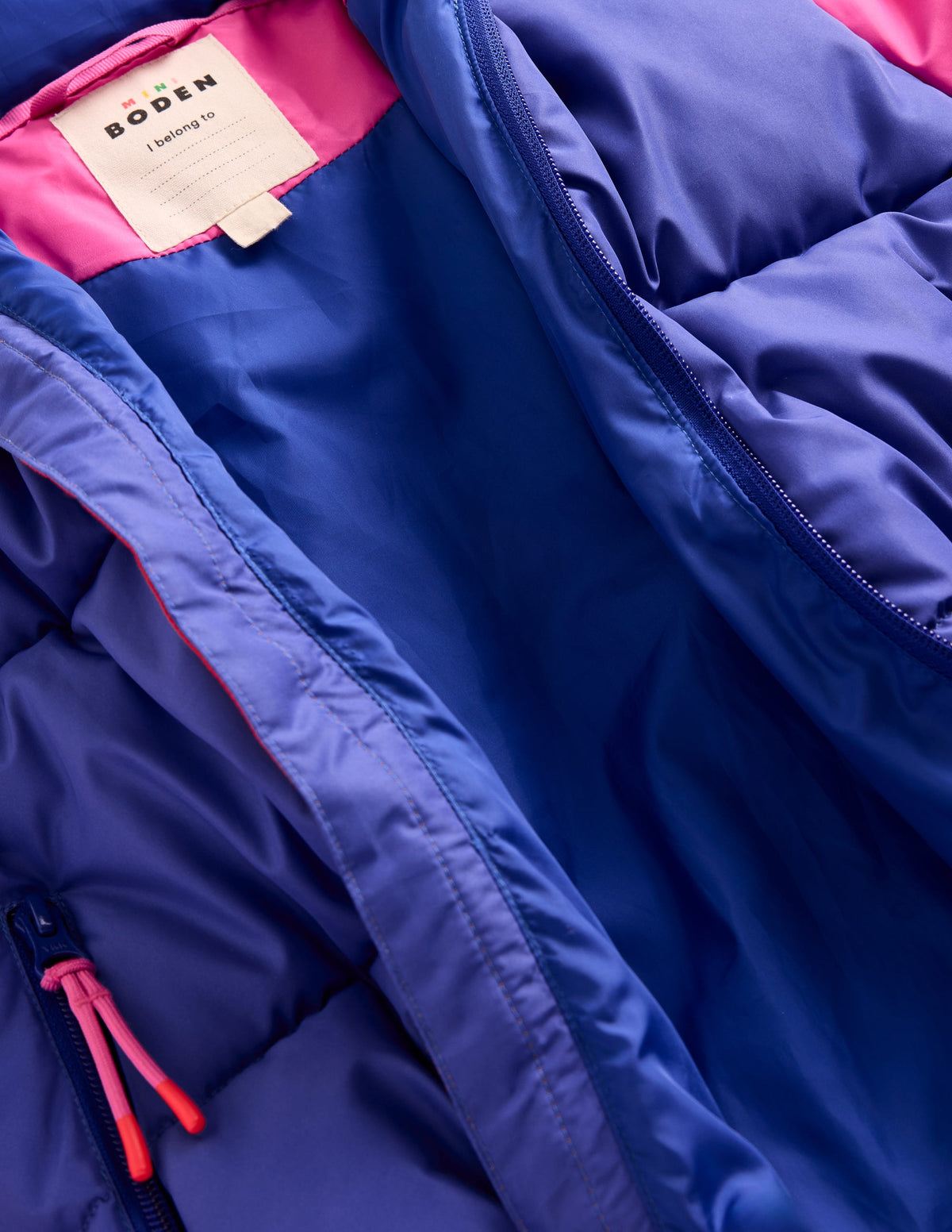 Fun Padded Coat-Colourblock Flower - Image 5