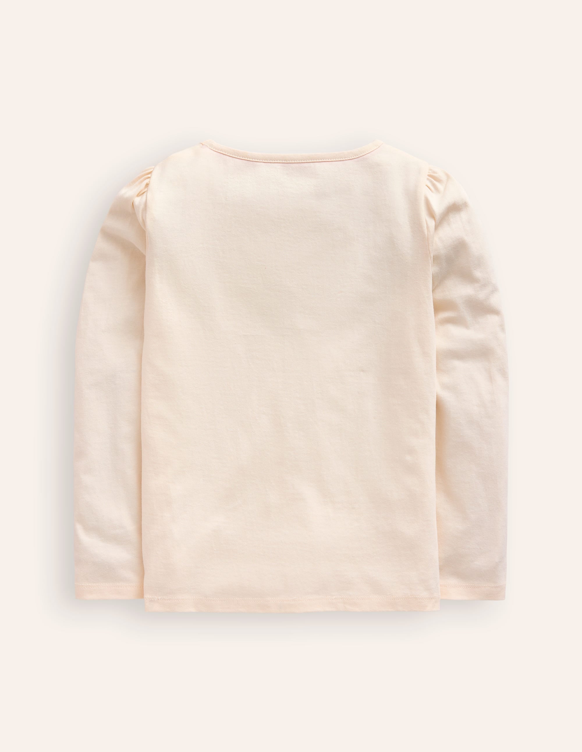 Puff Sleeve Logo Top-Vanilla White Fairy - Image 2