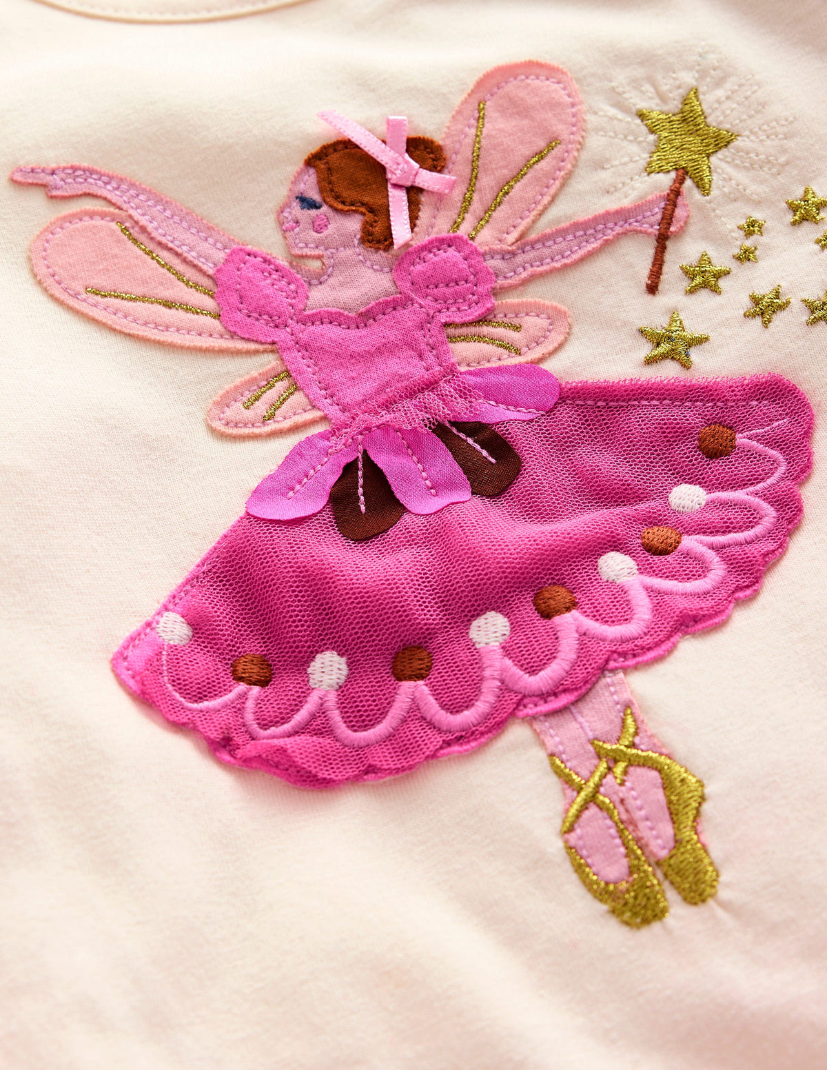 Puff Sleeve Logo Top-Vanilla White Fairy - Image 3
