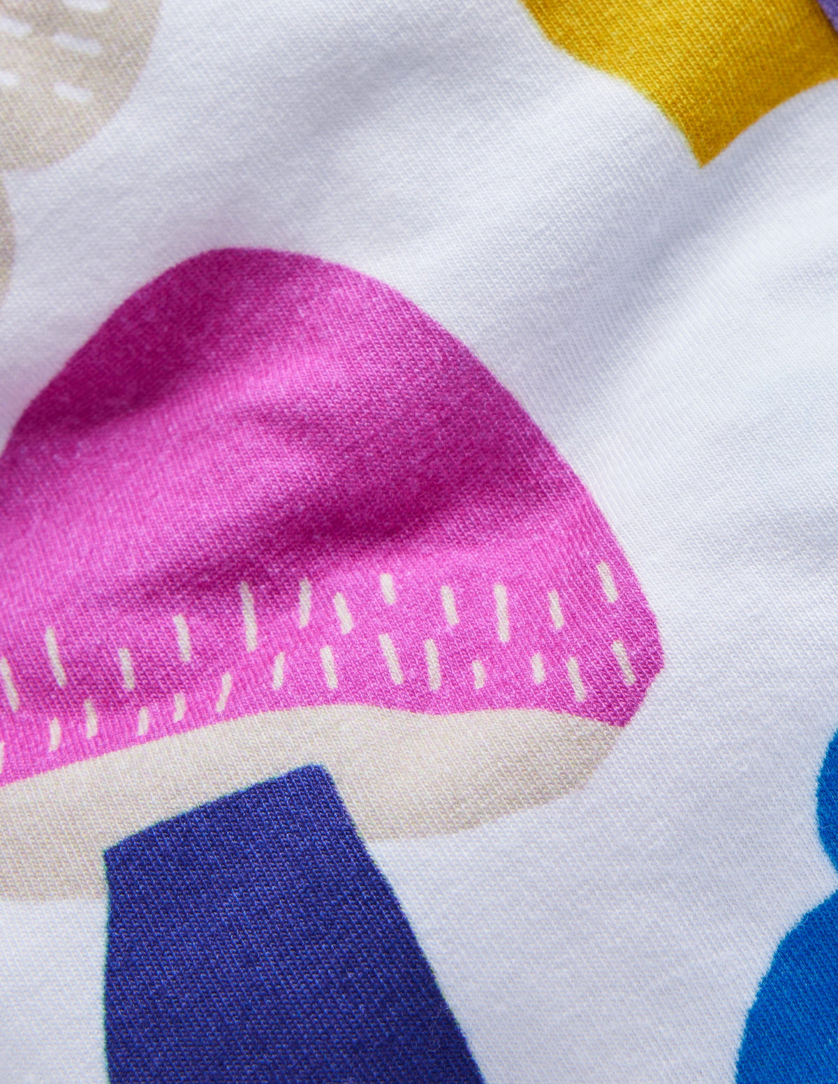 Fun Cosy Leggings-Oatmeal Marl Rainbow Collage - Image 3