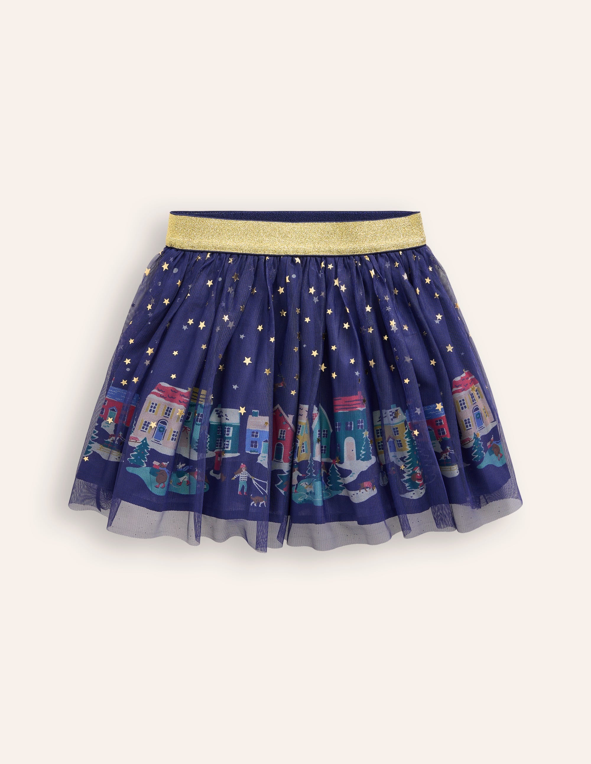 Fun Tulle Skirt-College Navy Stars - Image 1