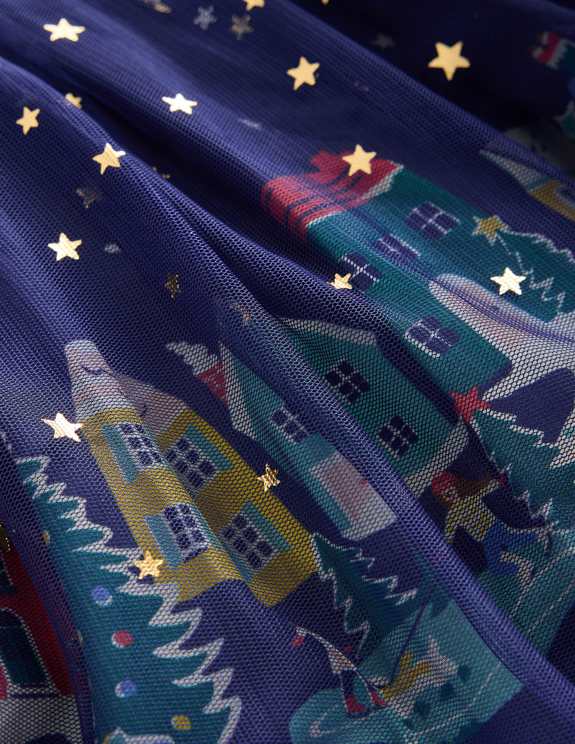 Fun Tulle Skirt-College Navy Stars - Image 3