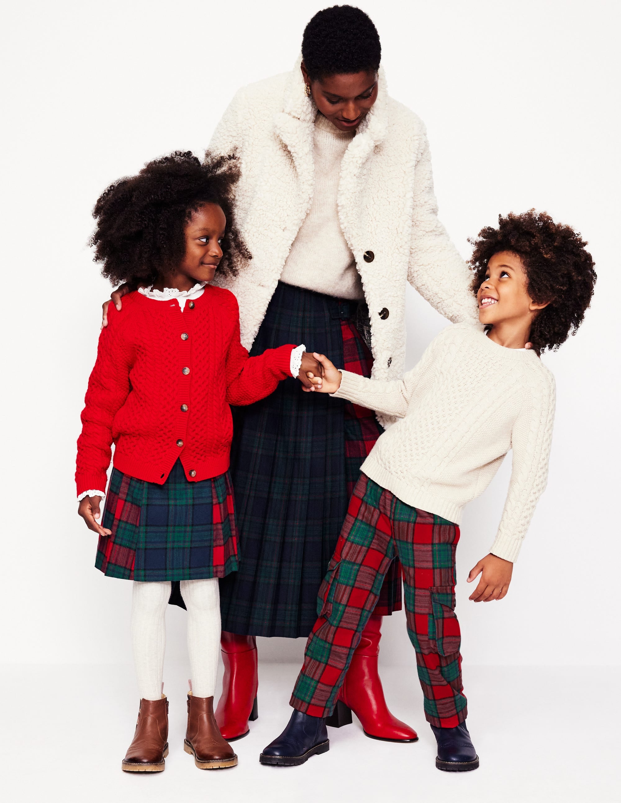 Helen Kilt-Red and French Navy Check - Image 5