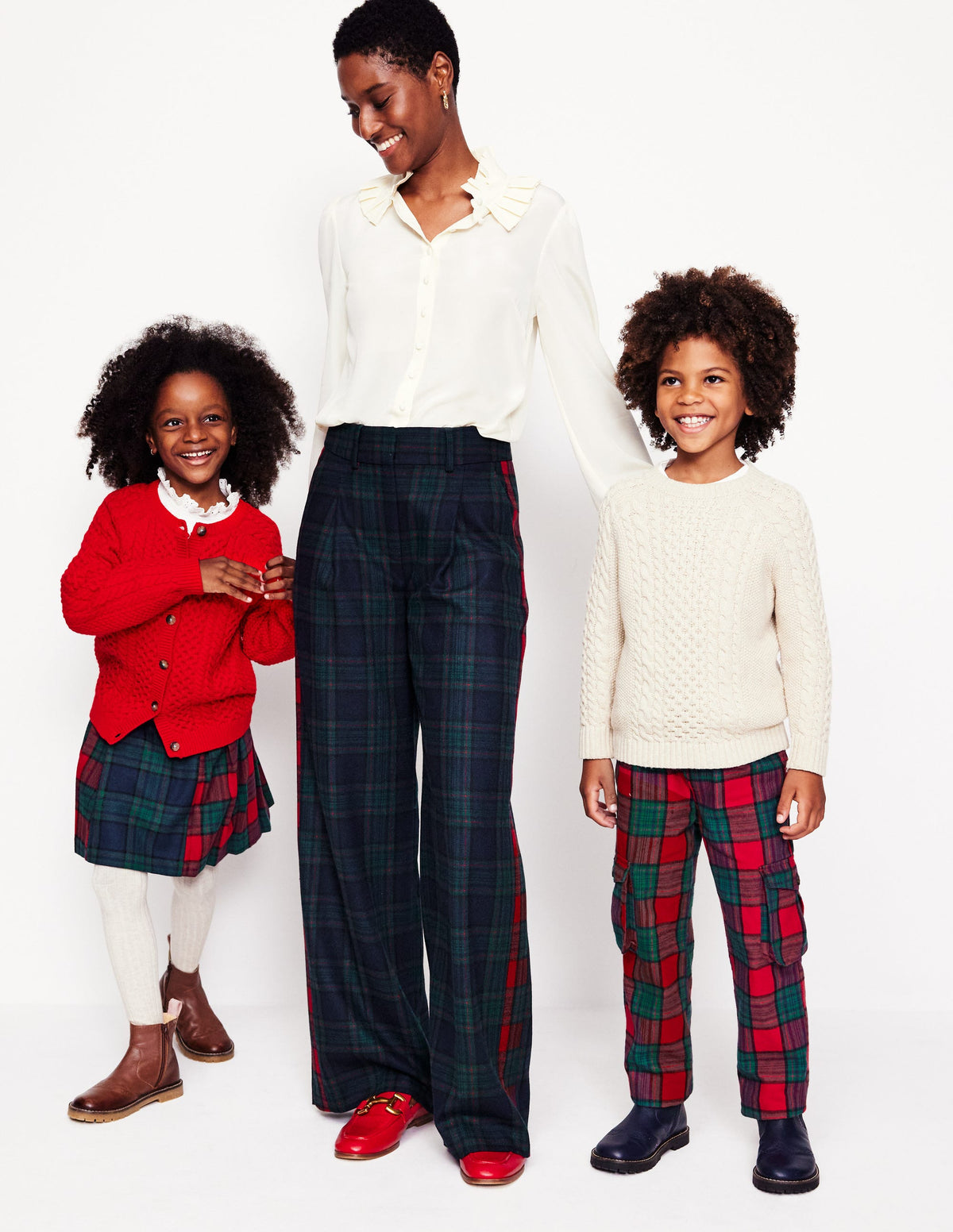 Helen Kilt-Red and French Navy Check - Image 6