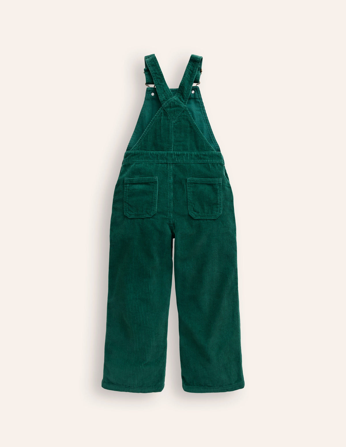 Straight Leg Dungaree-Jewel Green Heart-2