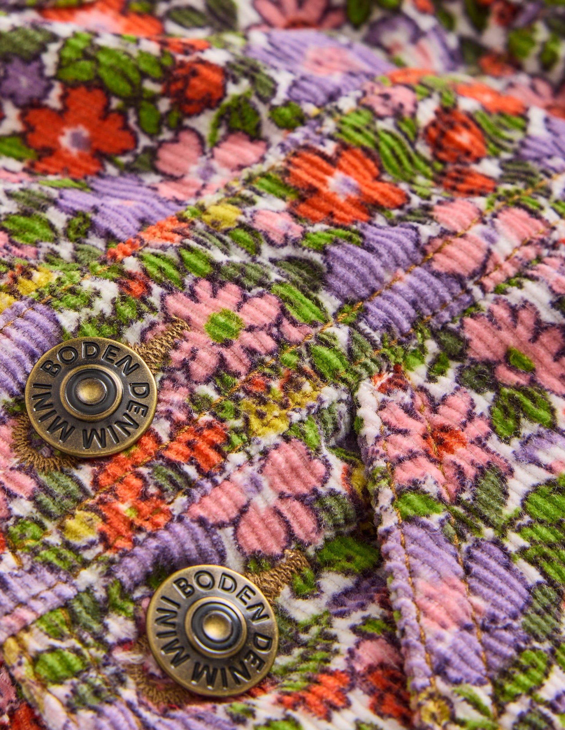Straight Leg Dungaree-Aster Purple Flowerbed-3