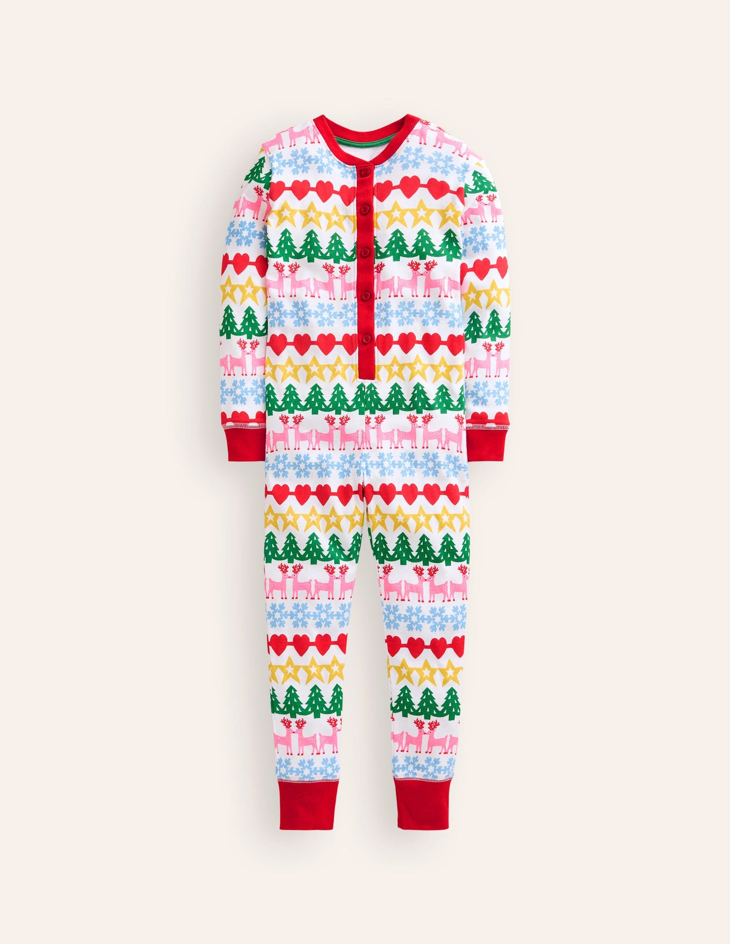 Snug All-In-One Pajama-Christmas Fair Isle