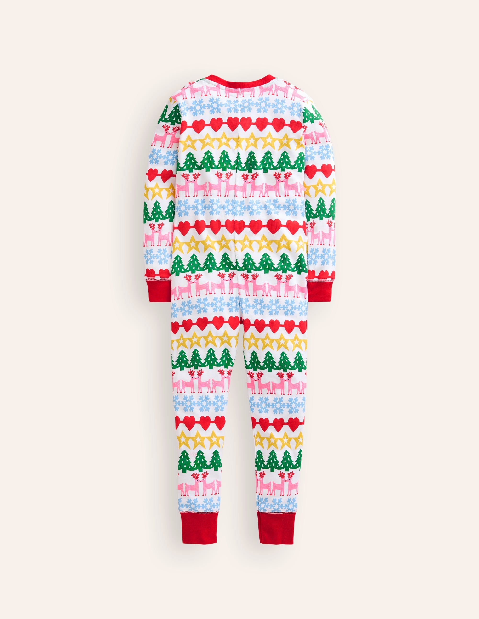 Snug All-In-One Pajama-Christmas Fair Isle - Image 2