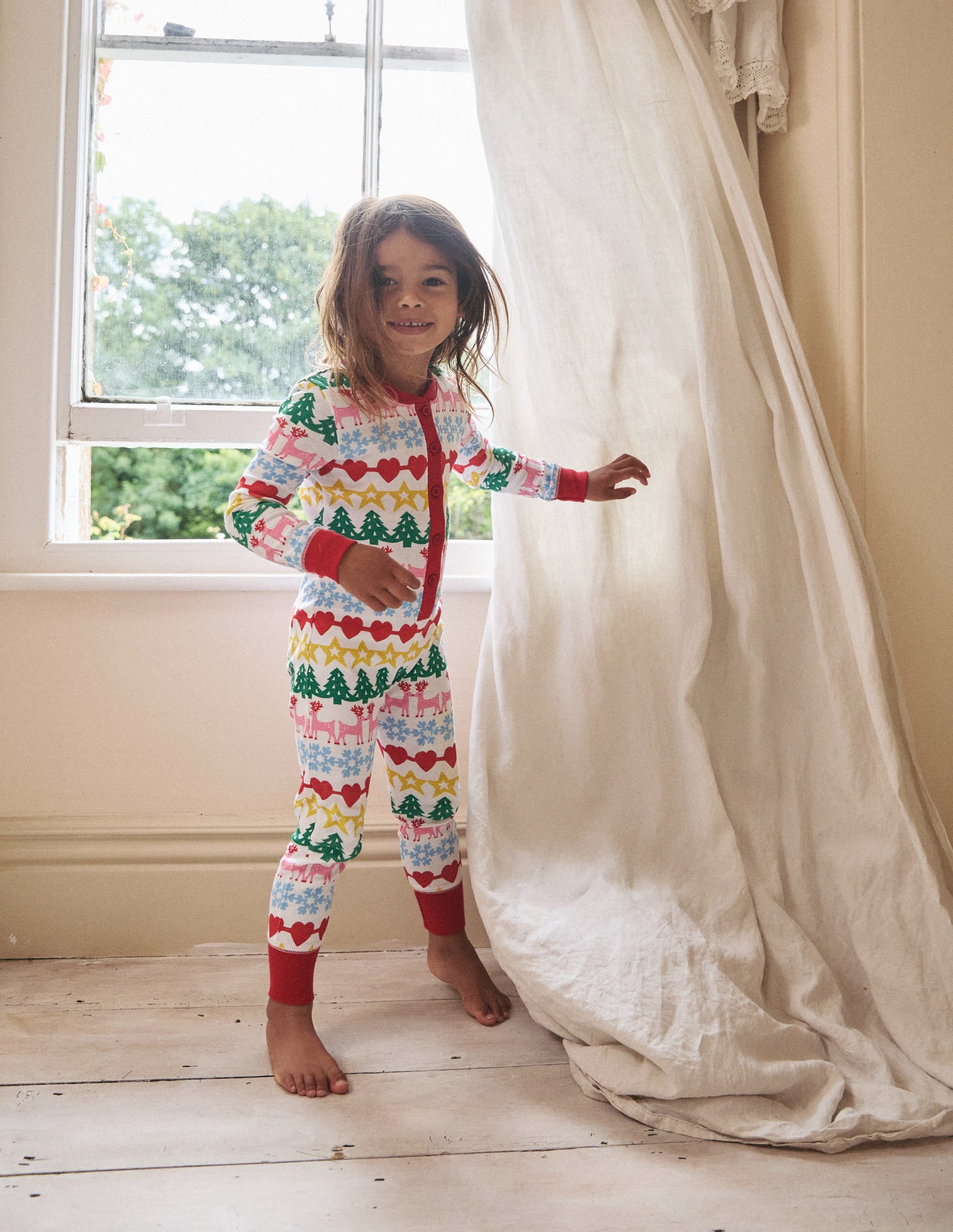 Snug All-In-One Pajama-Christmas Fair Isle - Image 4