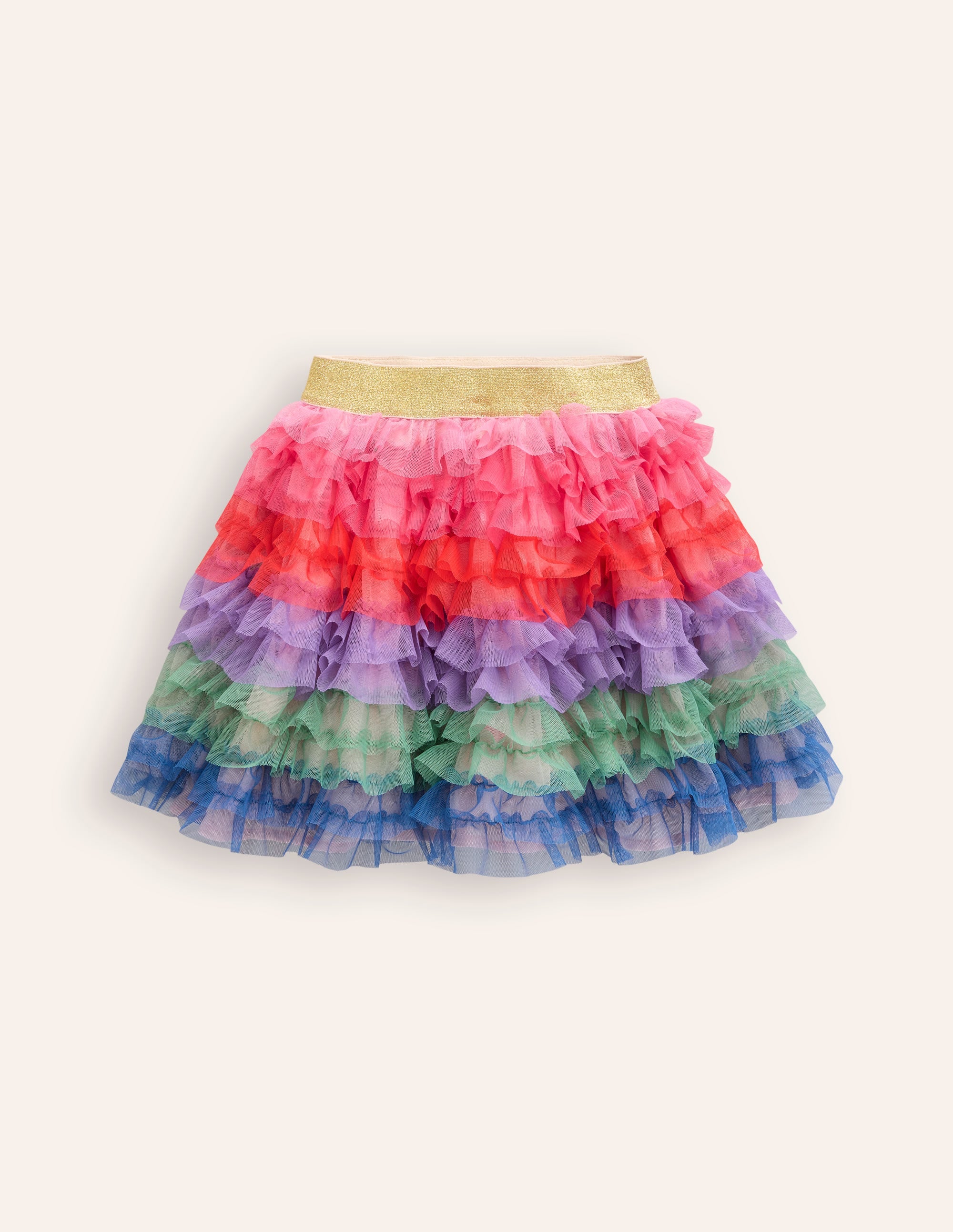 Rainbow Tulle Skirt-Multi Rainbow - Image 1