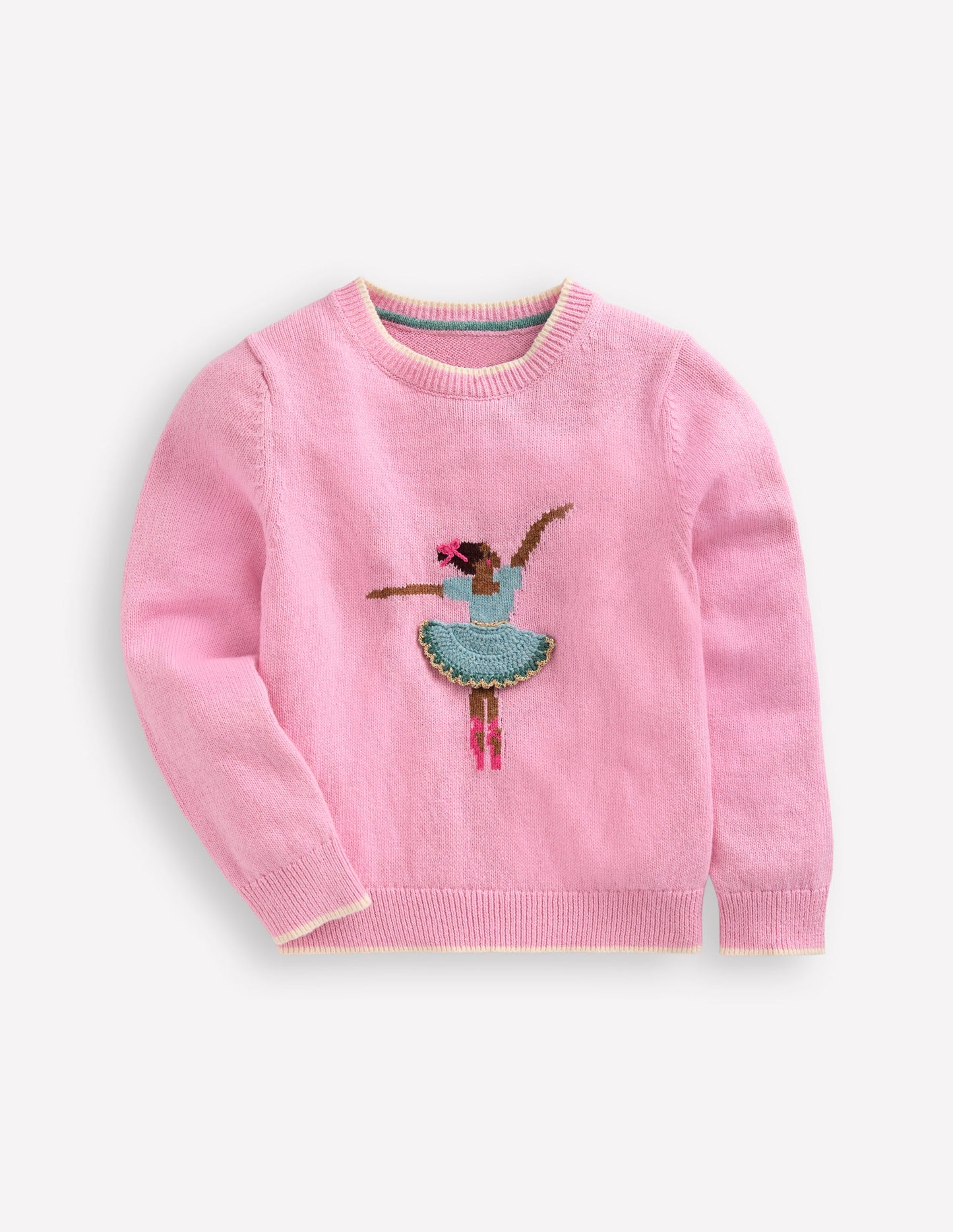 Fun Logo Jumper-Chalk Pink Ballerina