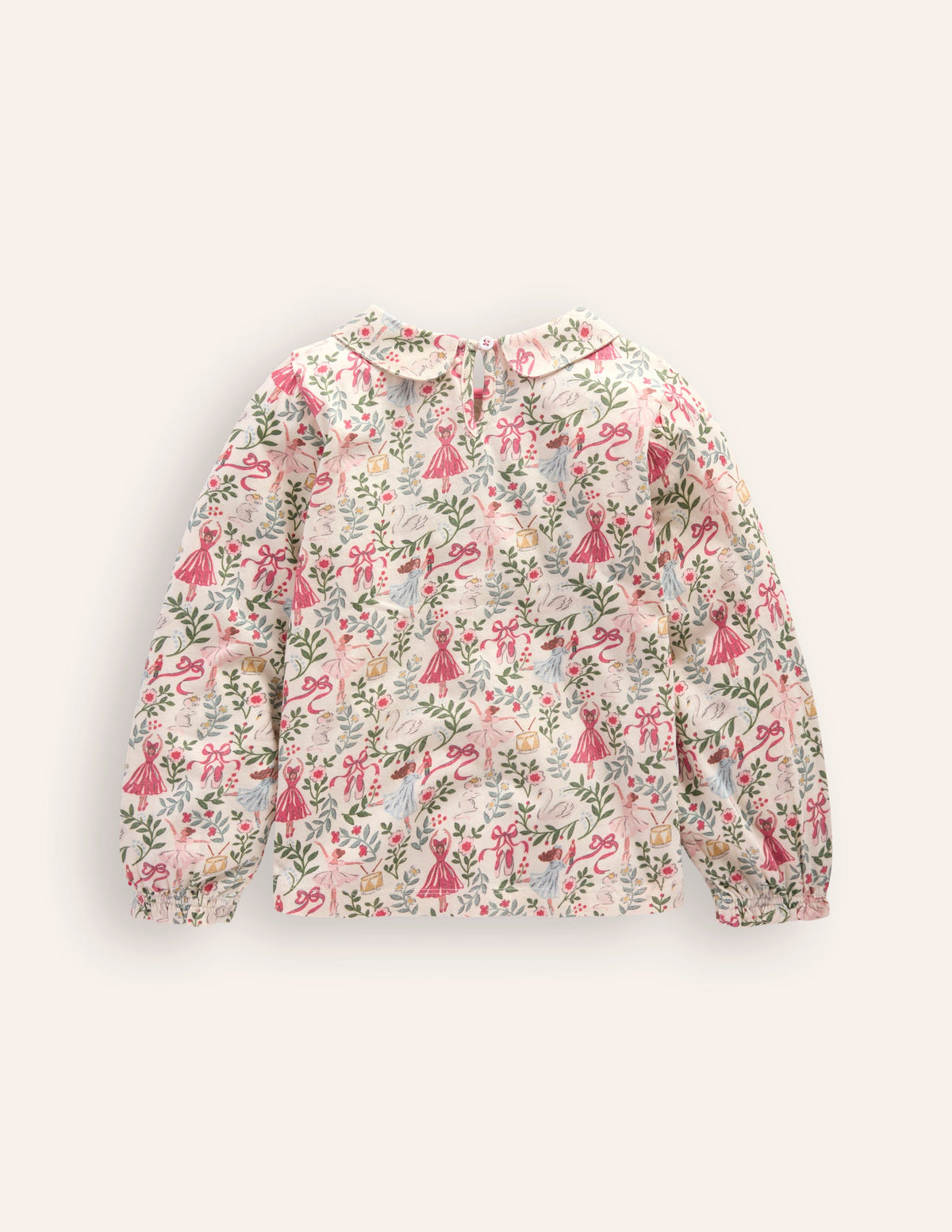 Collared Jersey Top-Vanilla White Ballet Toile-2