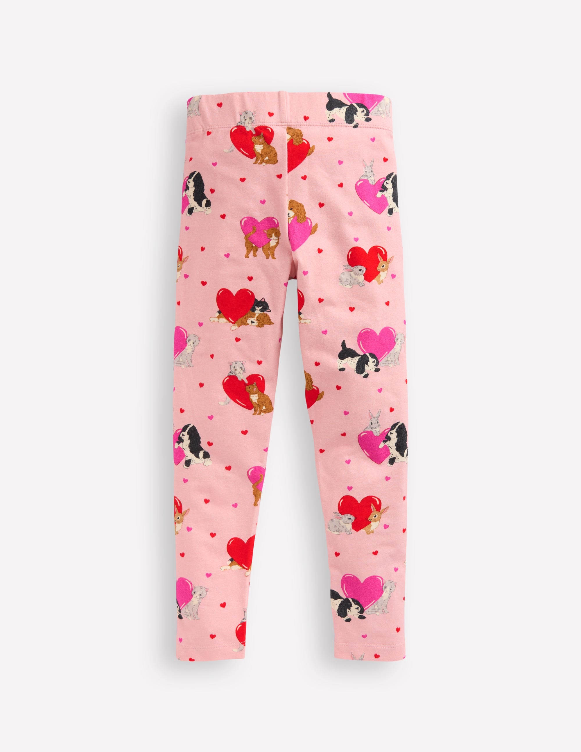 Everyday Fun Leggings-Chalk Pink Valentines Pets - Image 2