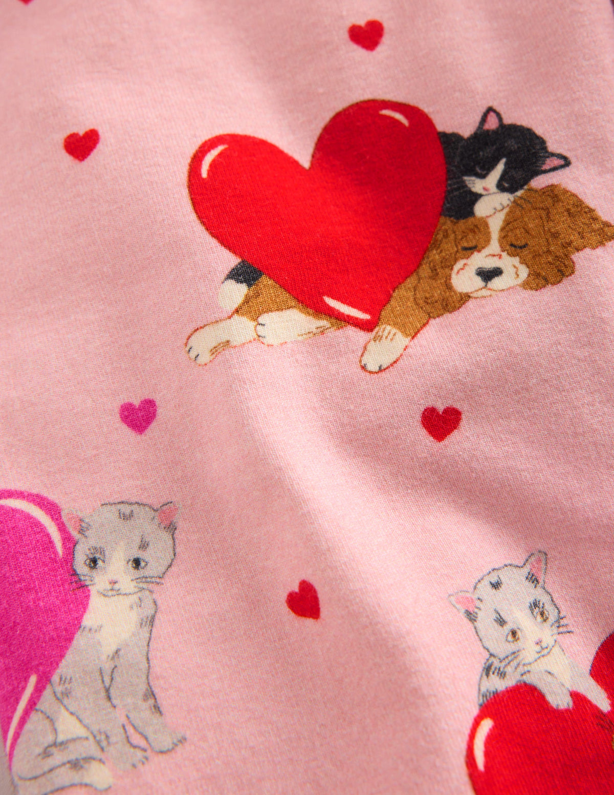 Everyday Fun Leggings-Chalk Pink Valentines Pets - Image 3