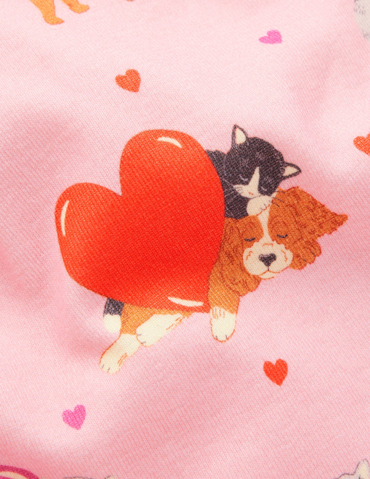 Twin Pack Snug Pajamas-Chalk Pink Valentines - Image 3