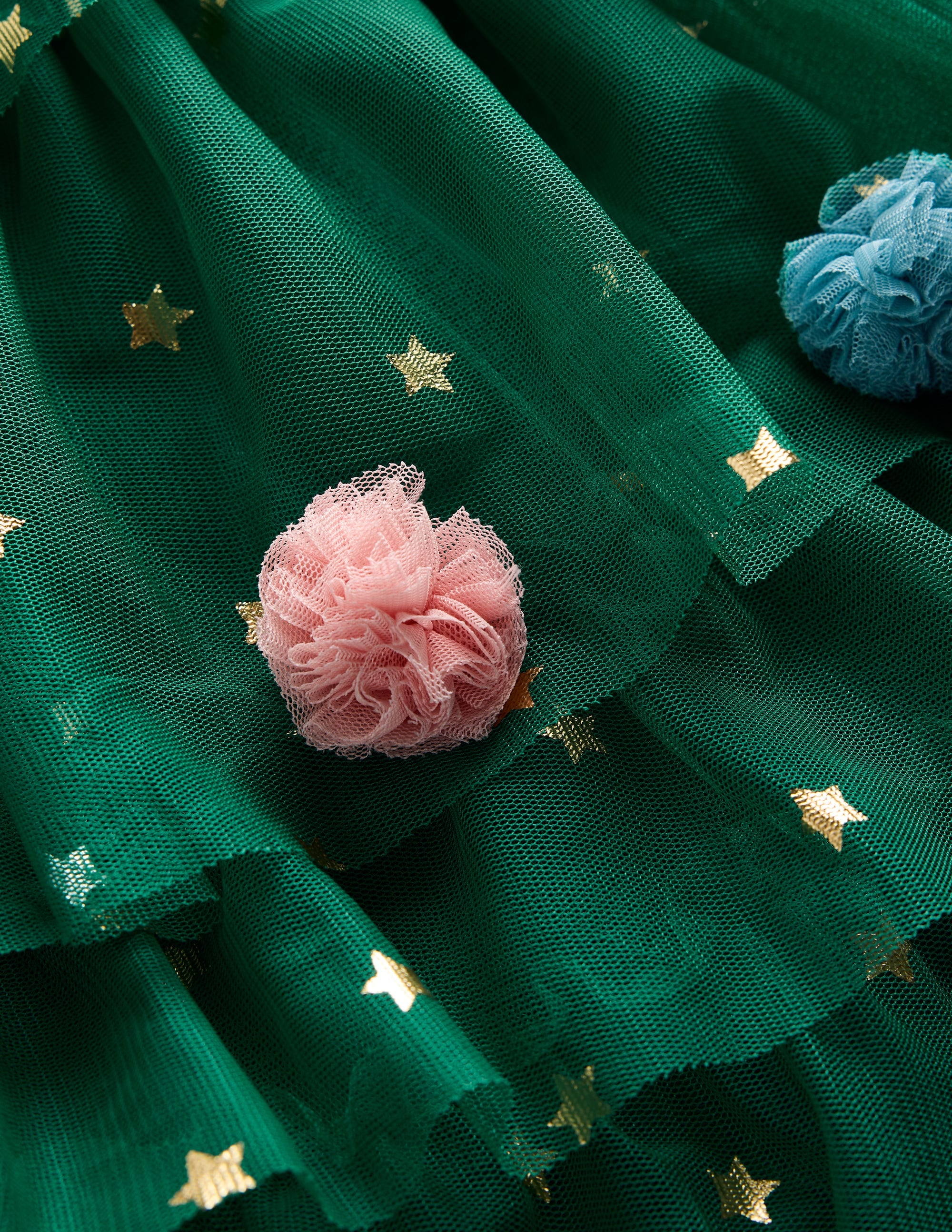 Maude Ruffle Tulle Dress-Jewel Green Christmas Tree - Image 3