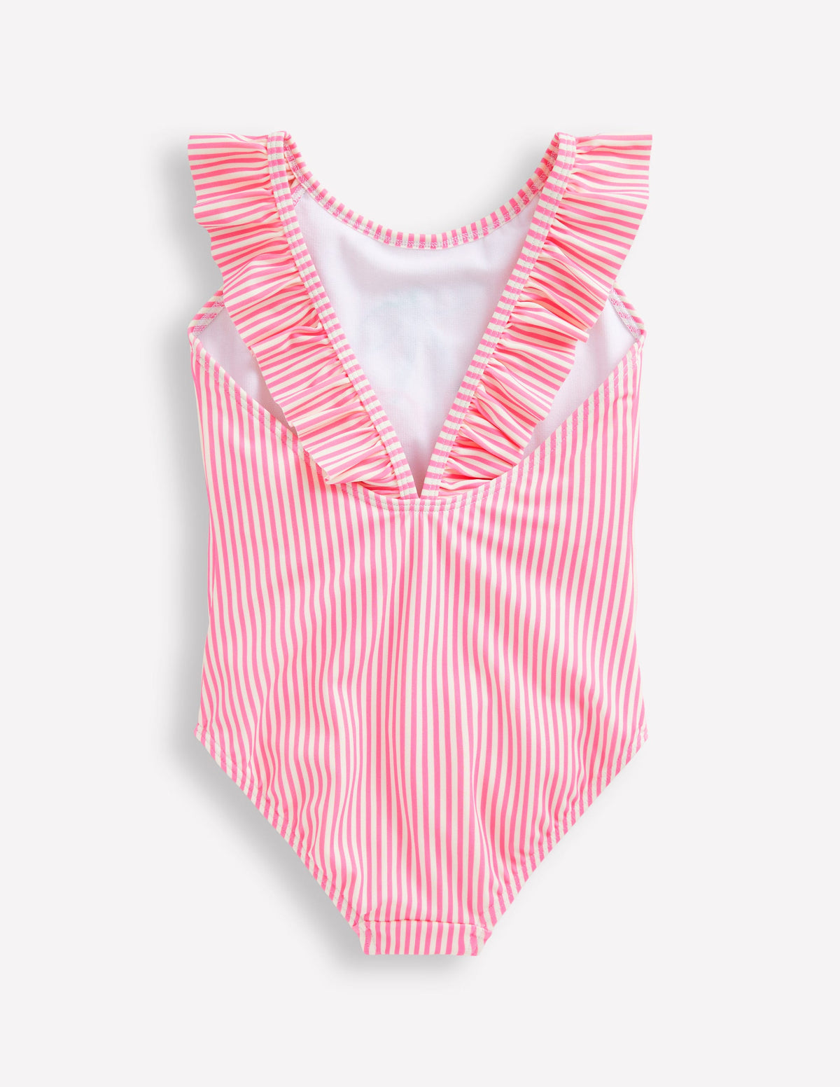Hallie Frill Strap Swimsuit-Cosmos Pink Cherry - Image 2