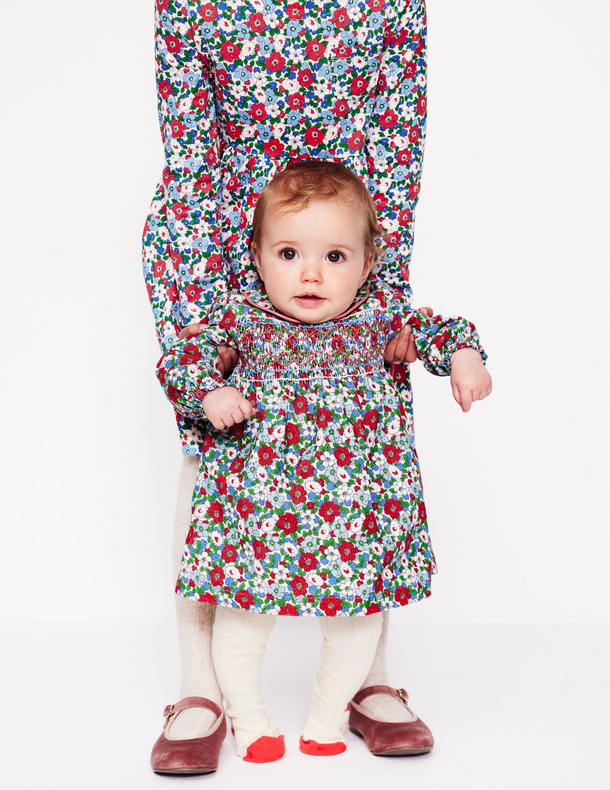 Woven Party Dress-Glacier Blue Floral - Image 5