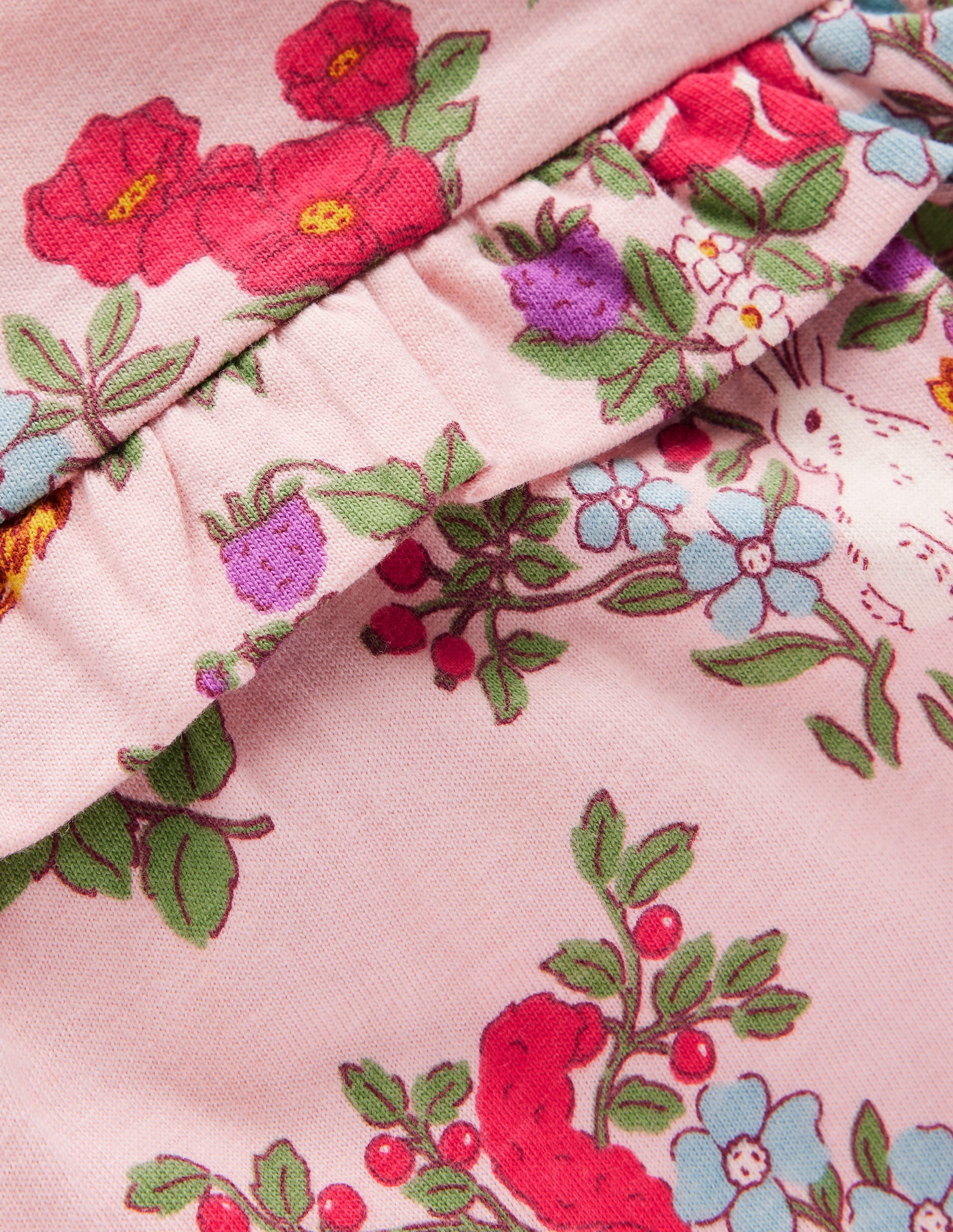 Jersey Ruffle Dress-French Pink Harvest - Image 3