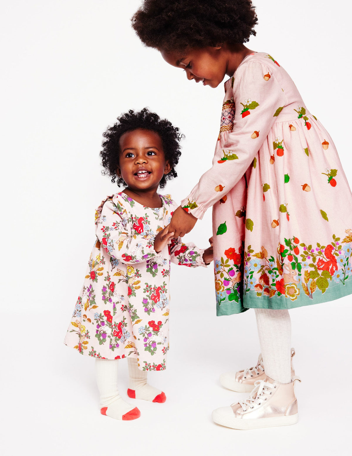 Jersey Ruffle Dress-French Pink Harvest-5
