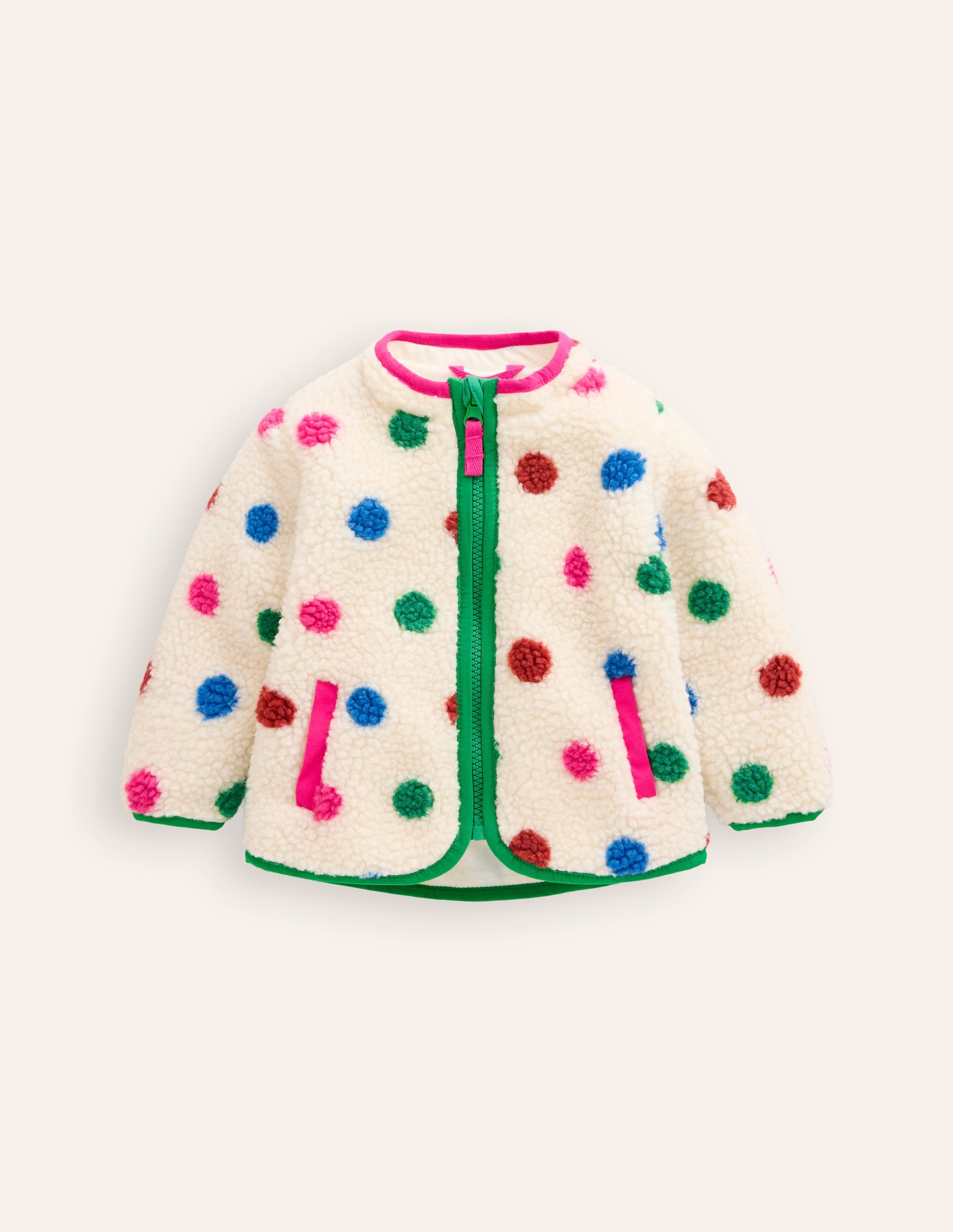 Cosy Borg Jacket-Multi Spot - Image 1