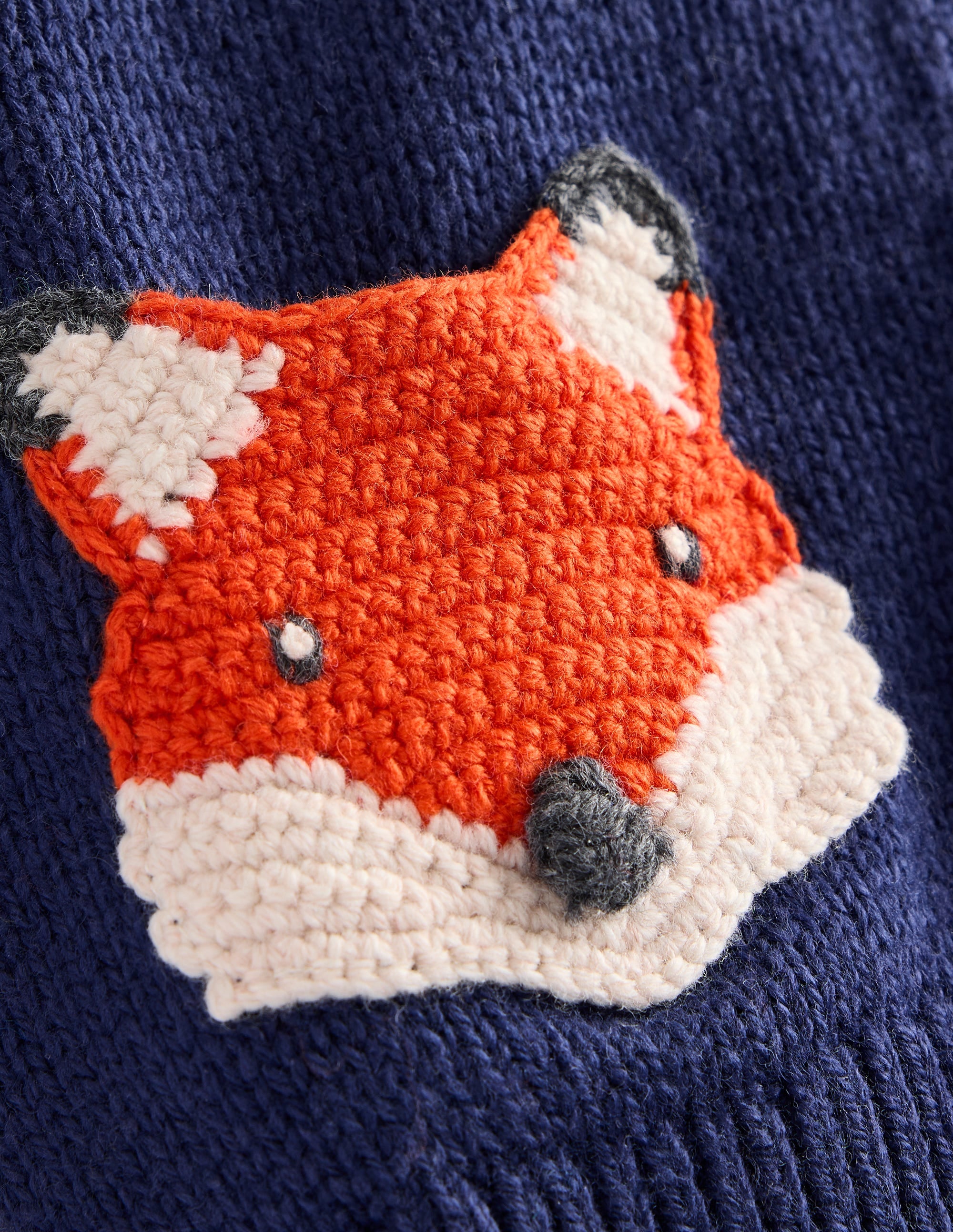 V-Neck Cardigan-Sapphire Blue Foxes - Image 3