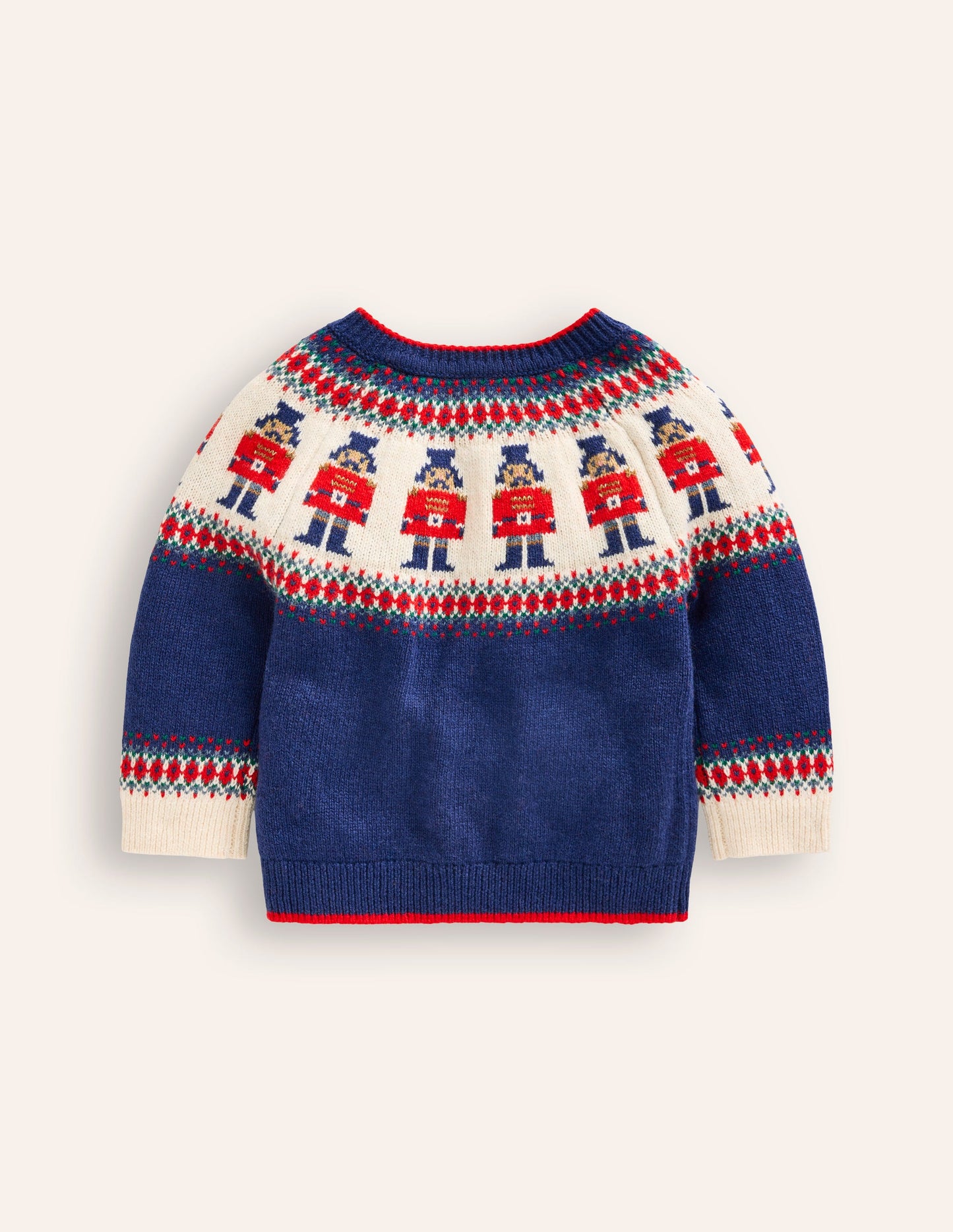 Fair Isle Sweater-Sapphire Blue Nutcracker