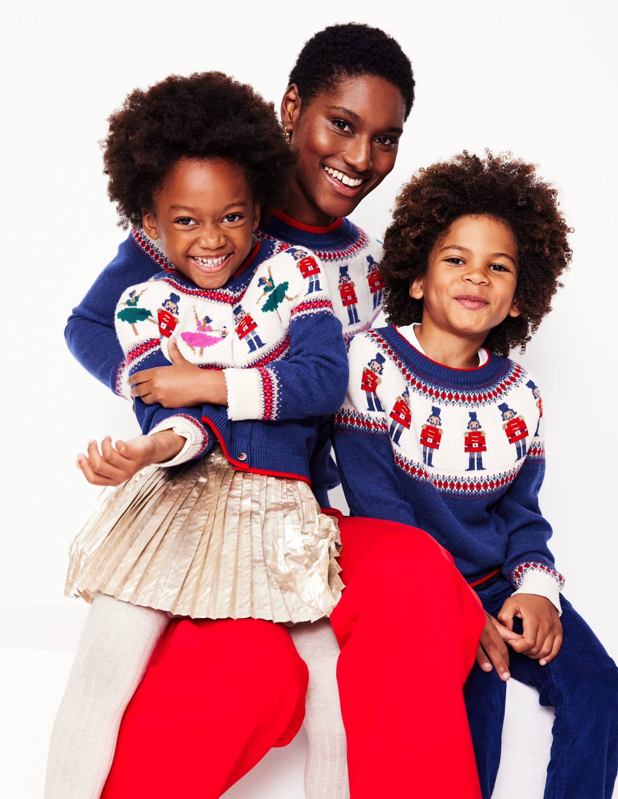 Fair Isle Sweater-Sapphire Blue Nutcracker - Image 4
