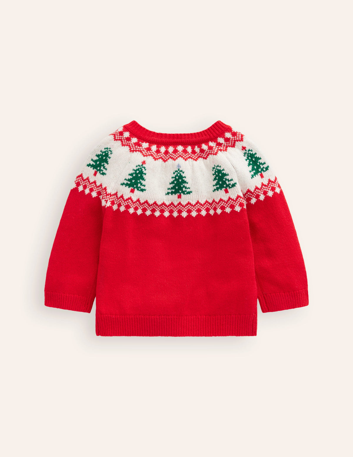Fair Isle Sweater-Poppy Red Trees - Image 2