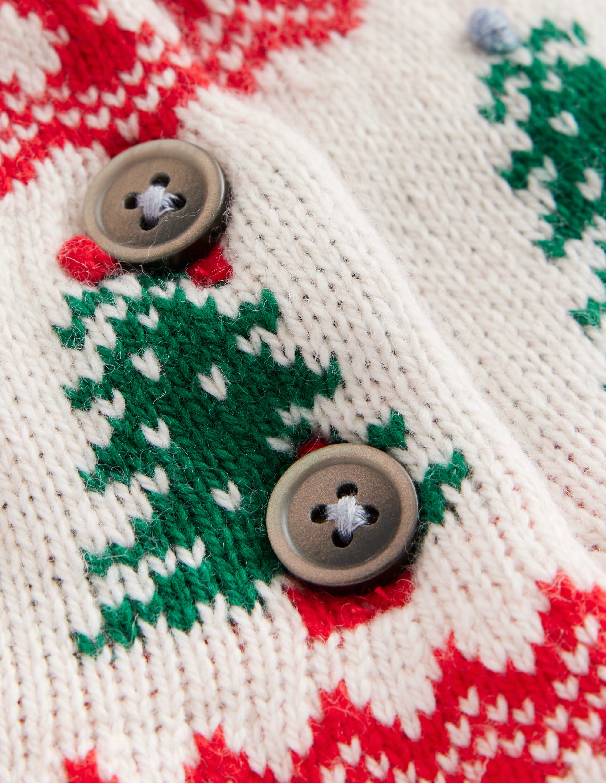 Fair Isle Sweater-Poppy Red Trees - Image 3