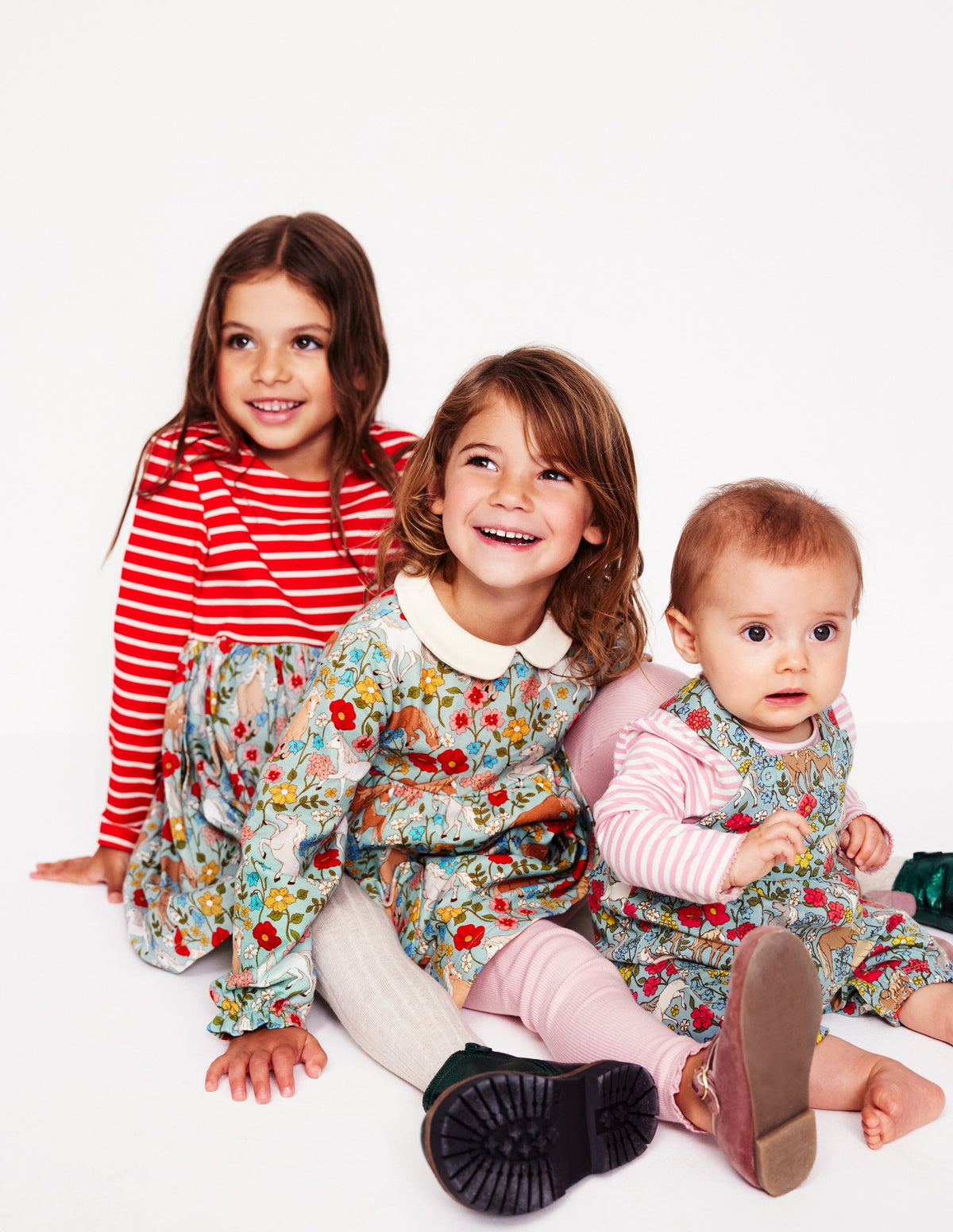 Jersey Overalls Set-Blue Pony Floral - Image 5