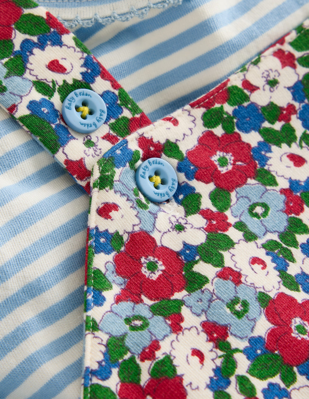 Jersey Overalls Set-Glacier Blue Floral - Image 3