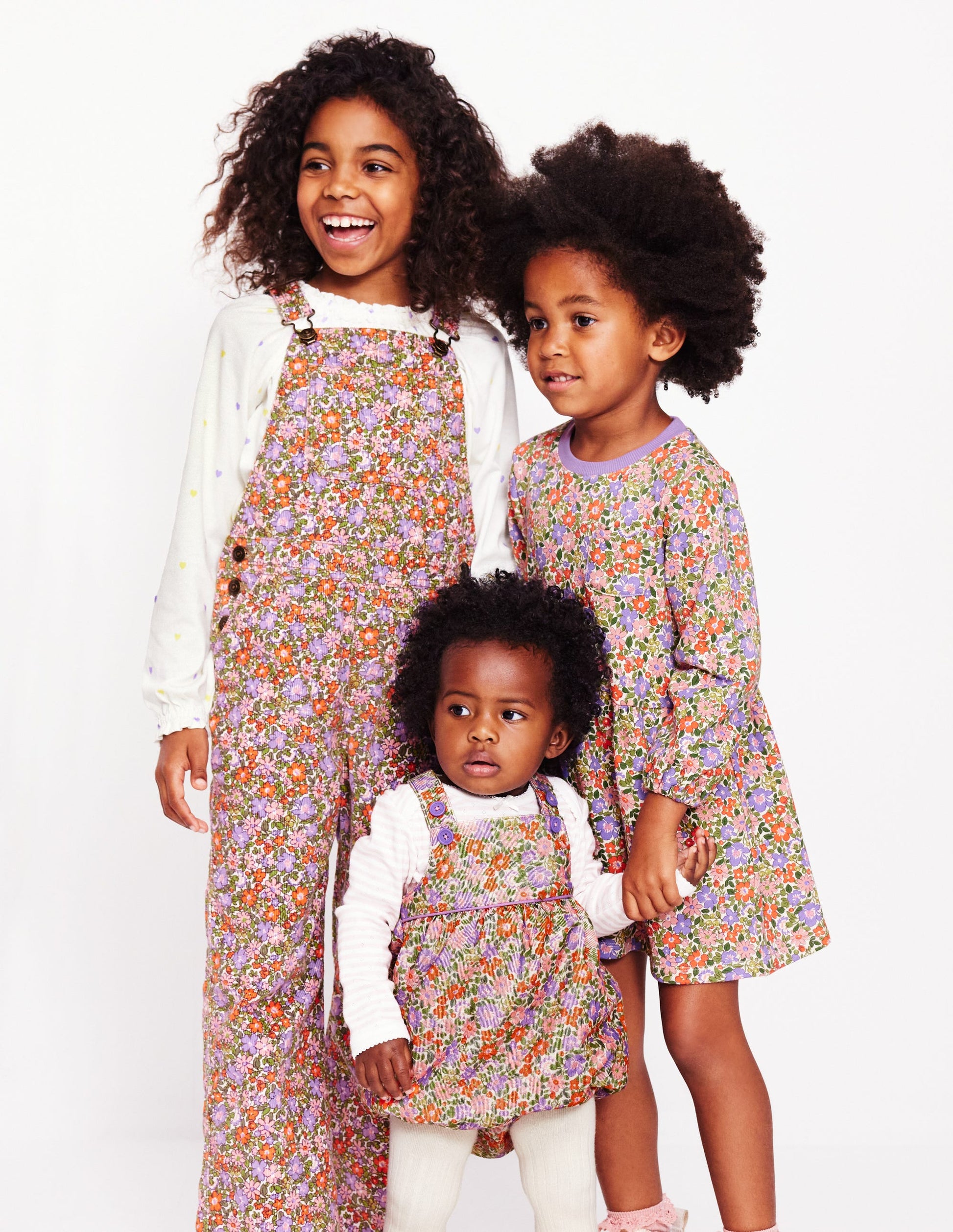 Floral Cord Romper-Multi Flowerbed-5
