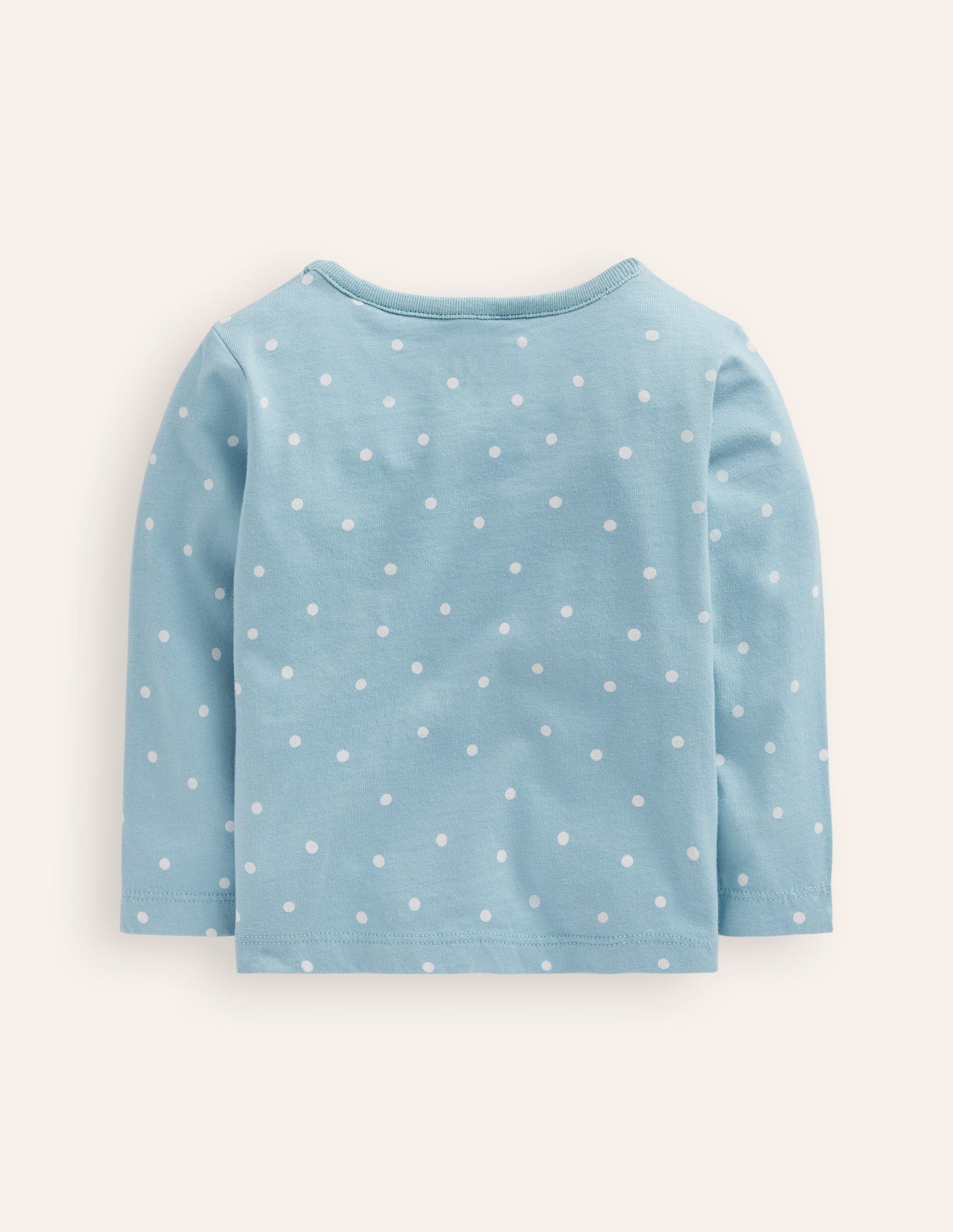 Animal Applique T-shirt-Soft Blue Bunny-2