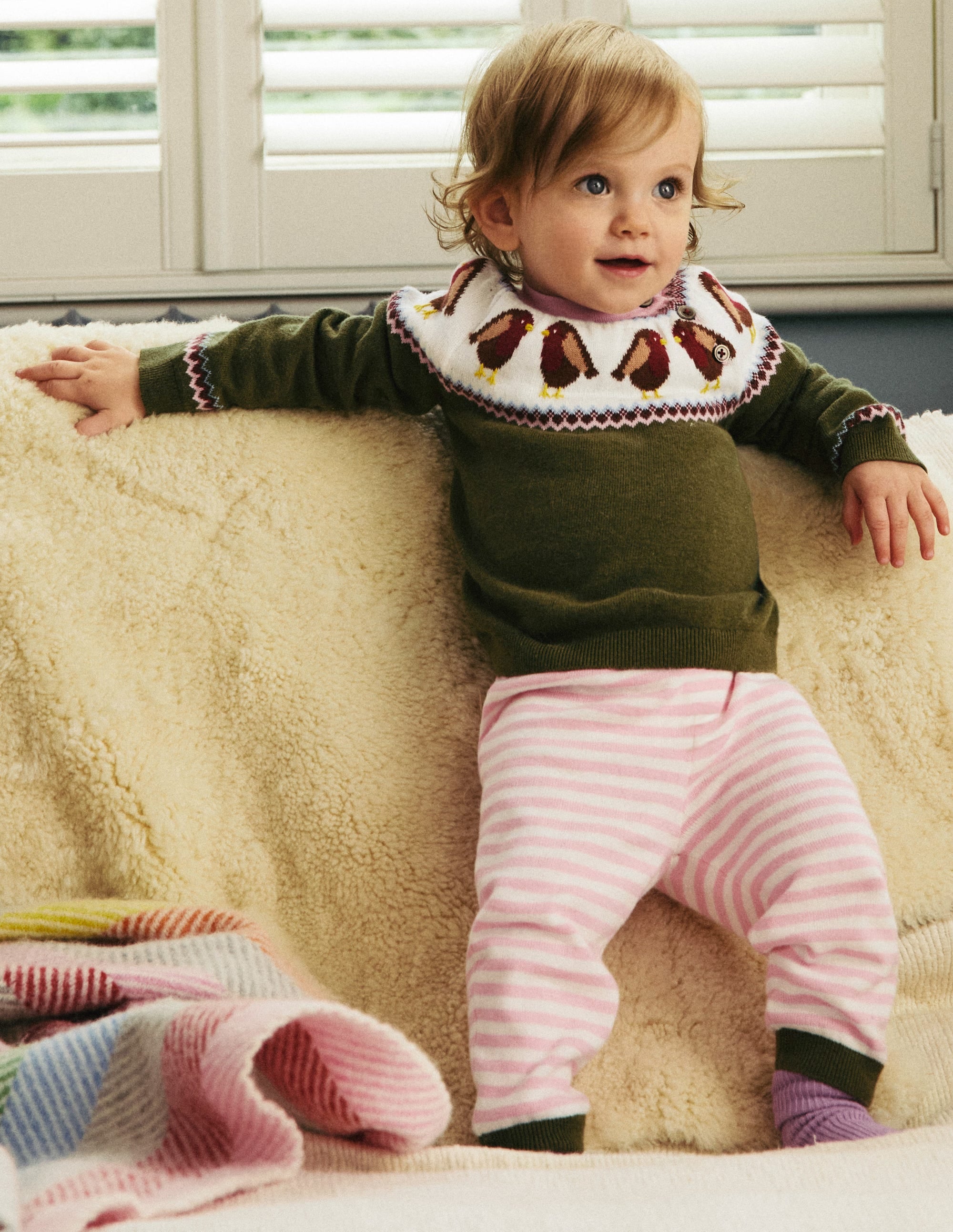 Fun Knitted Play Set-Csarite Green Robins - Image 4