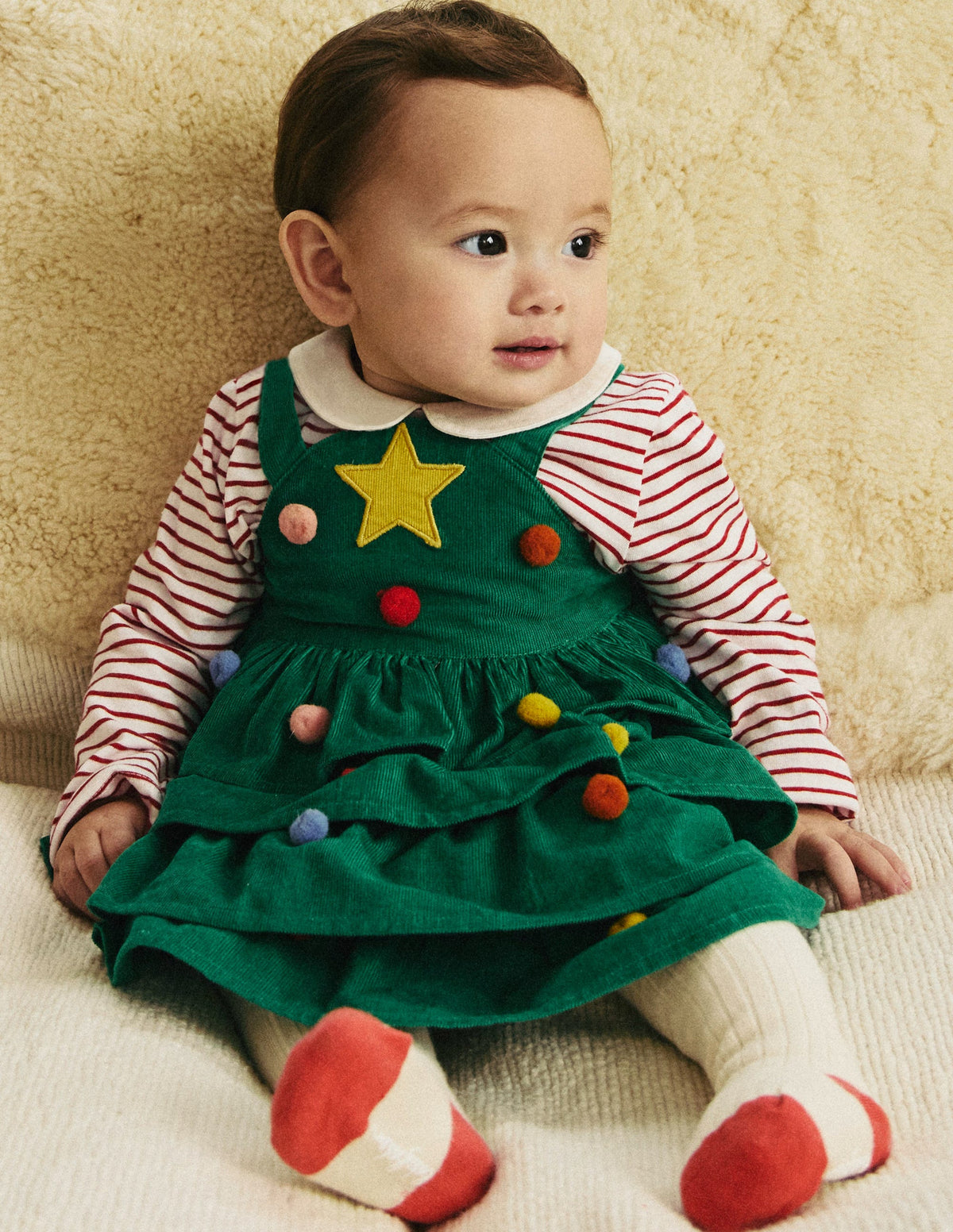 Christmas Tree Dress Set-Highland Green Christmas Tree - Image 4